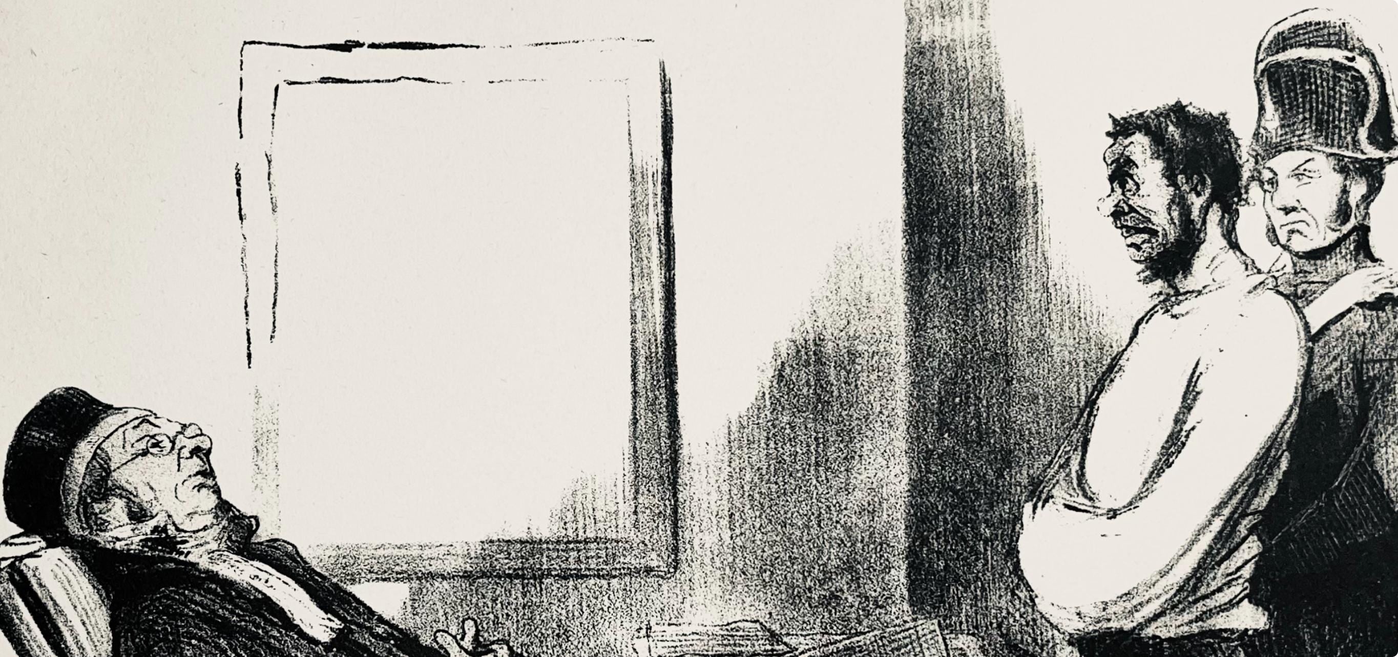 Honoré Daumier, Composition, Honoré Daumier, Law and Justice, Limited Edition Lithograph