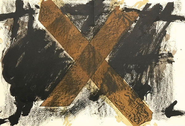 Antoni Tàpies, Composition, Derrière le miroir, Limited Edition Lithograph