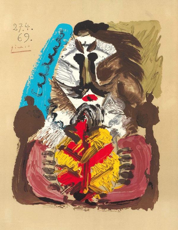 Pablo Picasso, Composition (Orozco 207-261), Vingt-Neuf Portraits Imaginaires, Limited Edition Lithograph