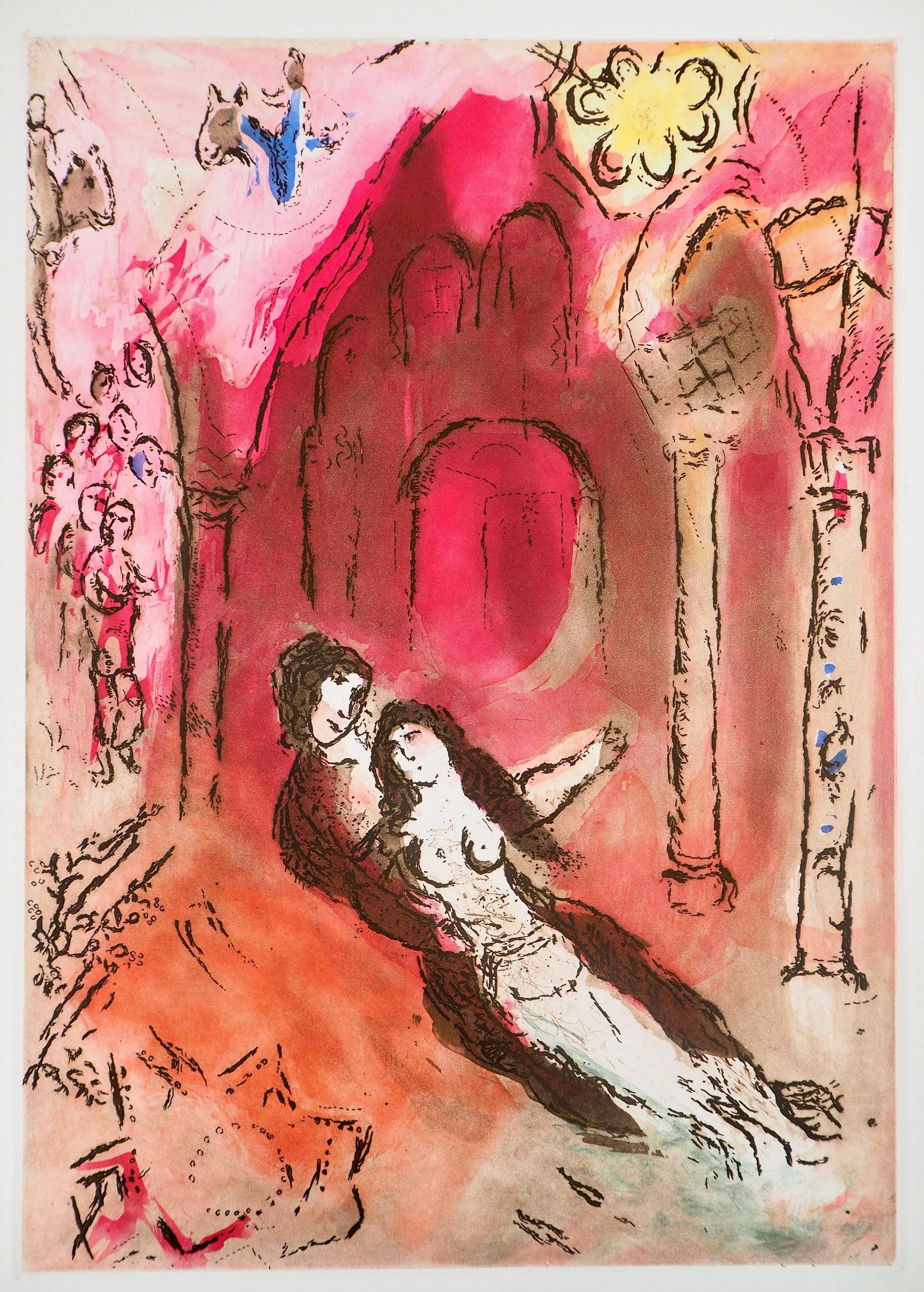 Marc Chagall, Grenade (Cramer 51; Kornfeld 121), Paroles peintes I, Limited Edition Etching