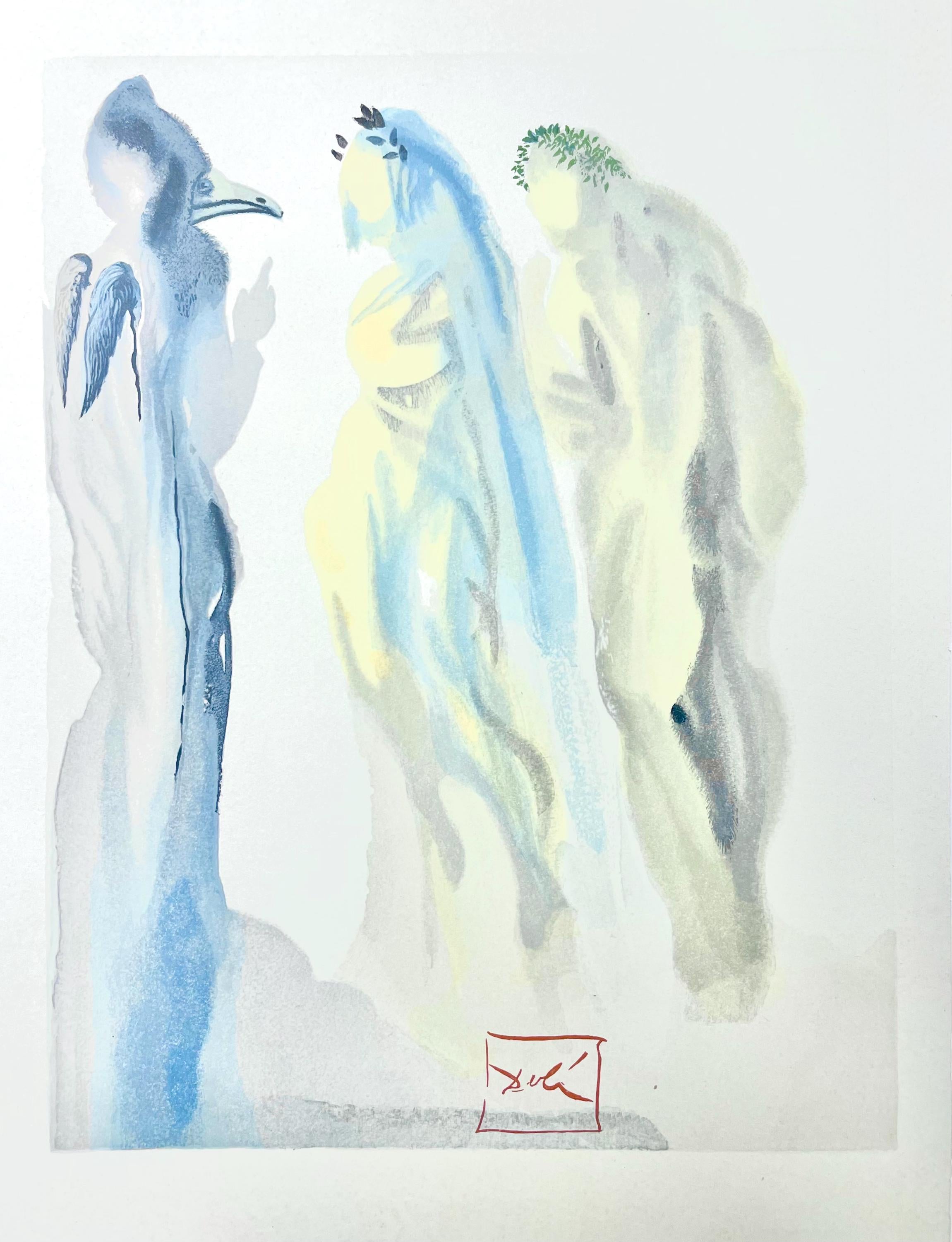 Salvador Dali, Paradies IX (Field 189-200; Michler/Löpsinger 1039-1138), Die Göttliche Komödie, Signed, Limited Edition Woodcut