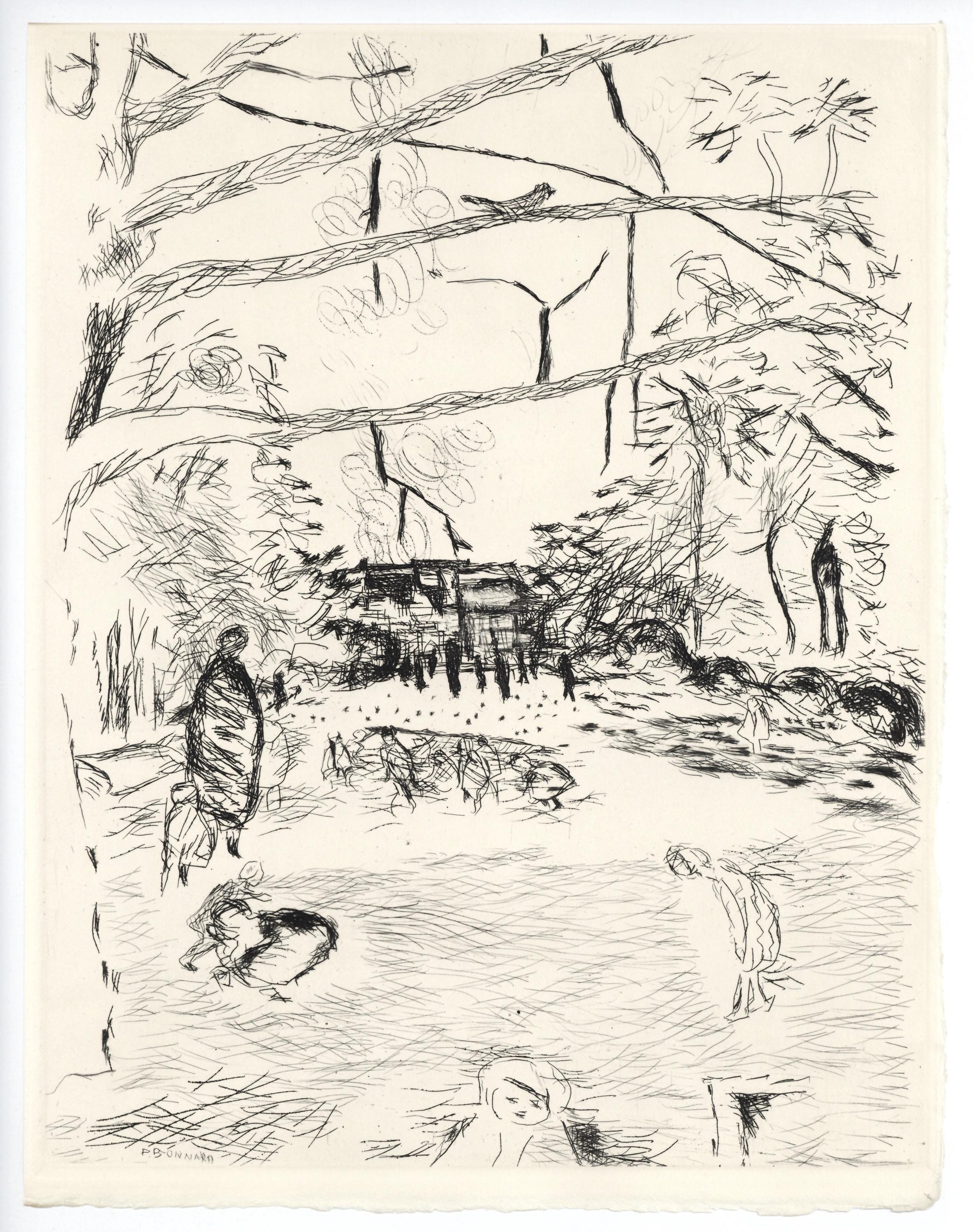 Pierre Bonnard, Le Parc Monceau, A La gloire à Paris, Limited Edition Etching
