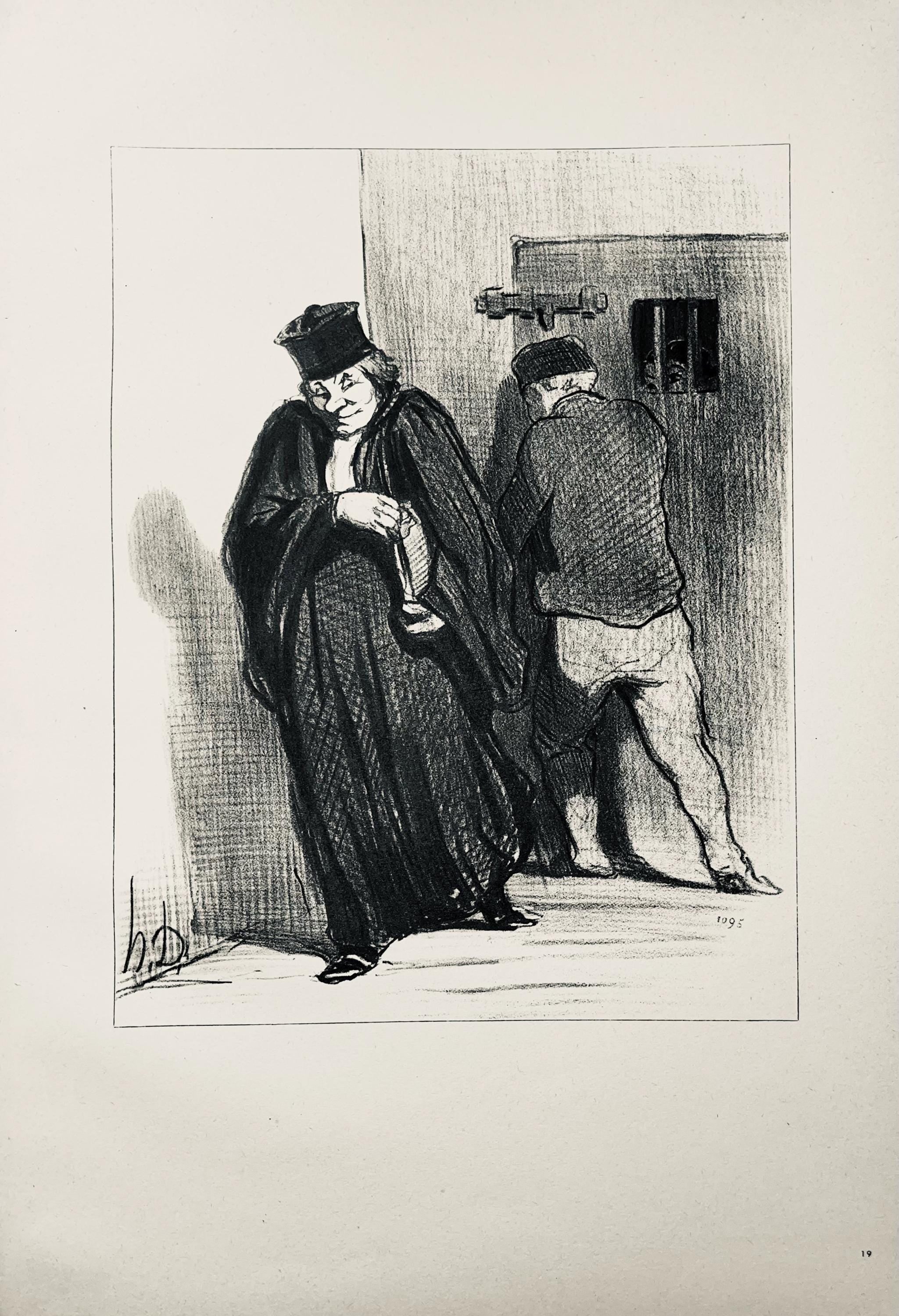 Honoré Daumier, Composition, Honoré Daumier, Law and Justice, Limited Edition Lithograph