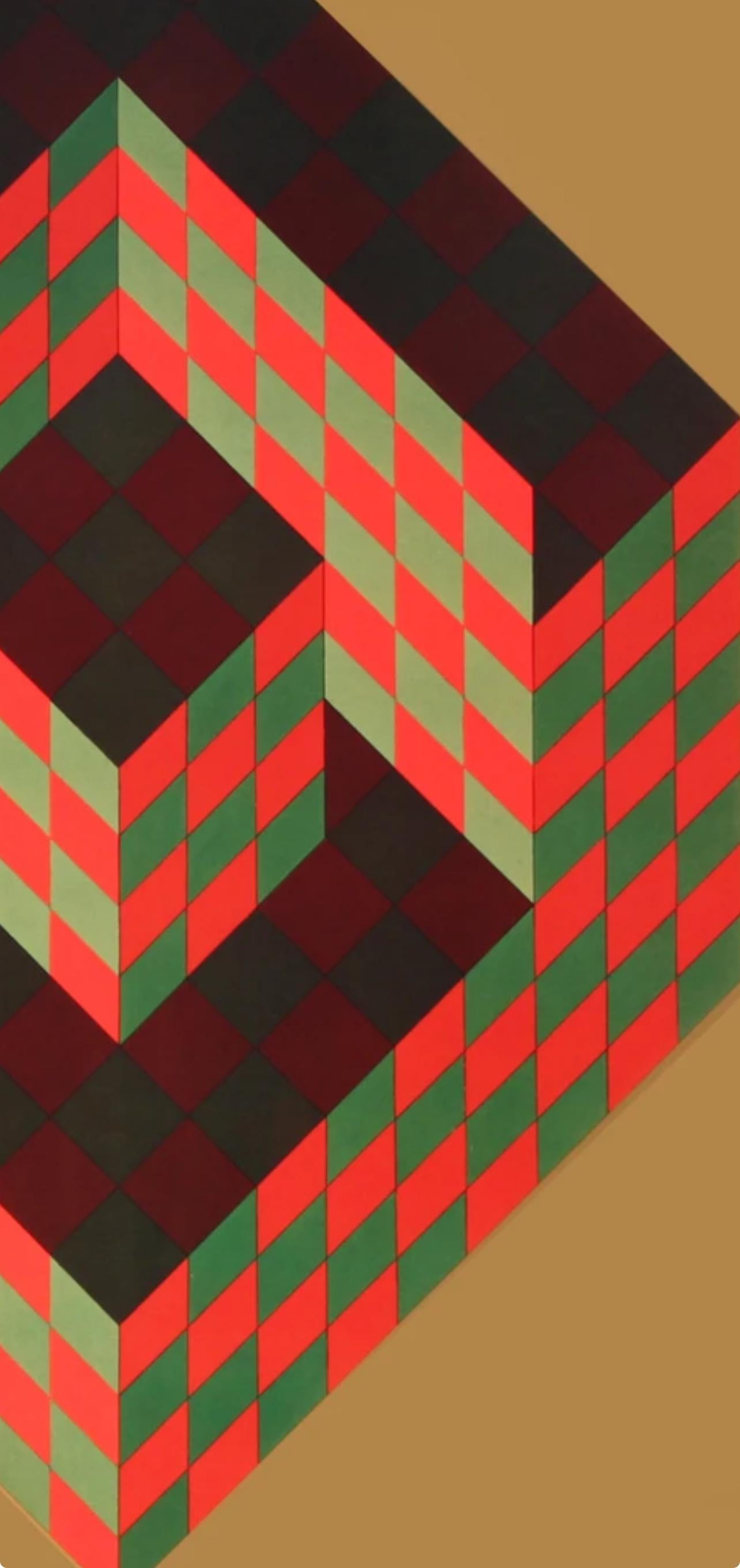 Victor Vasarely, Composition, Progressions III, Limited Edition Héliogravure