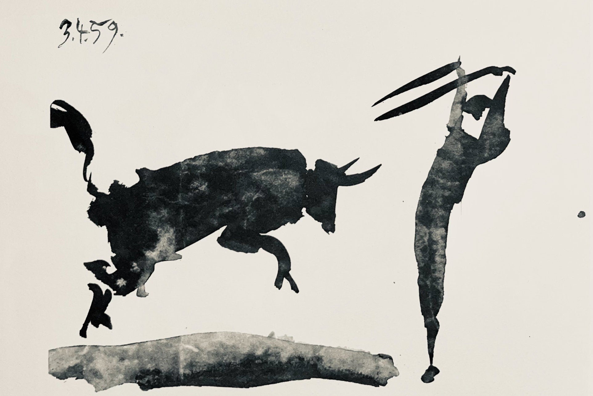 Pablo Picasso, Composition (Bloch 1276; Czwiklitzer 23), Toros y Toreros, Limited Edition Lithograph
