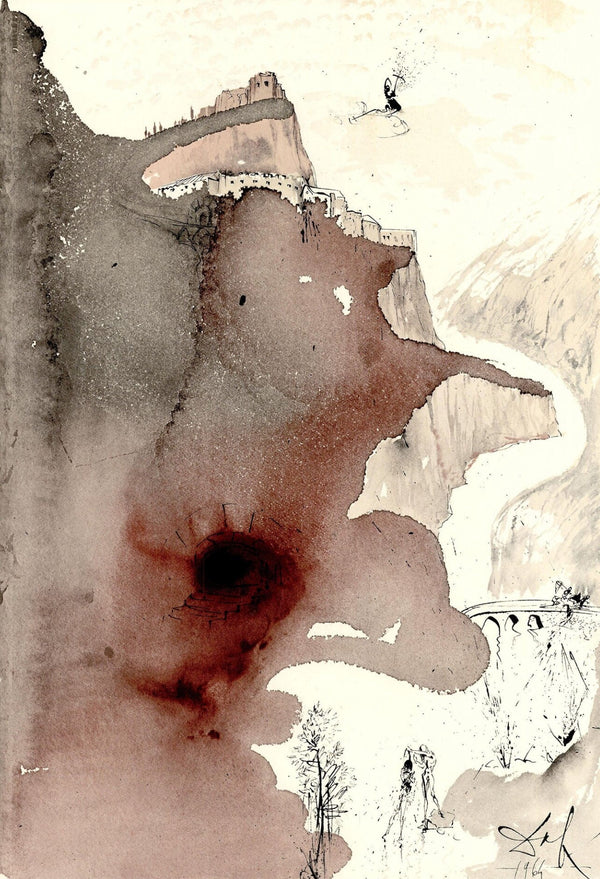 Salvador Dali, Composition (Michler/Löpsinger 1600; Field 69-3), Biblia Sacra, Limited Edition Lithograph