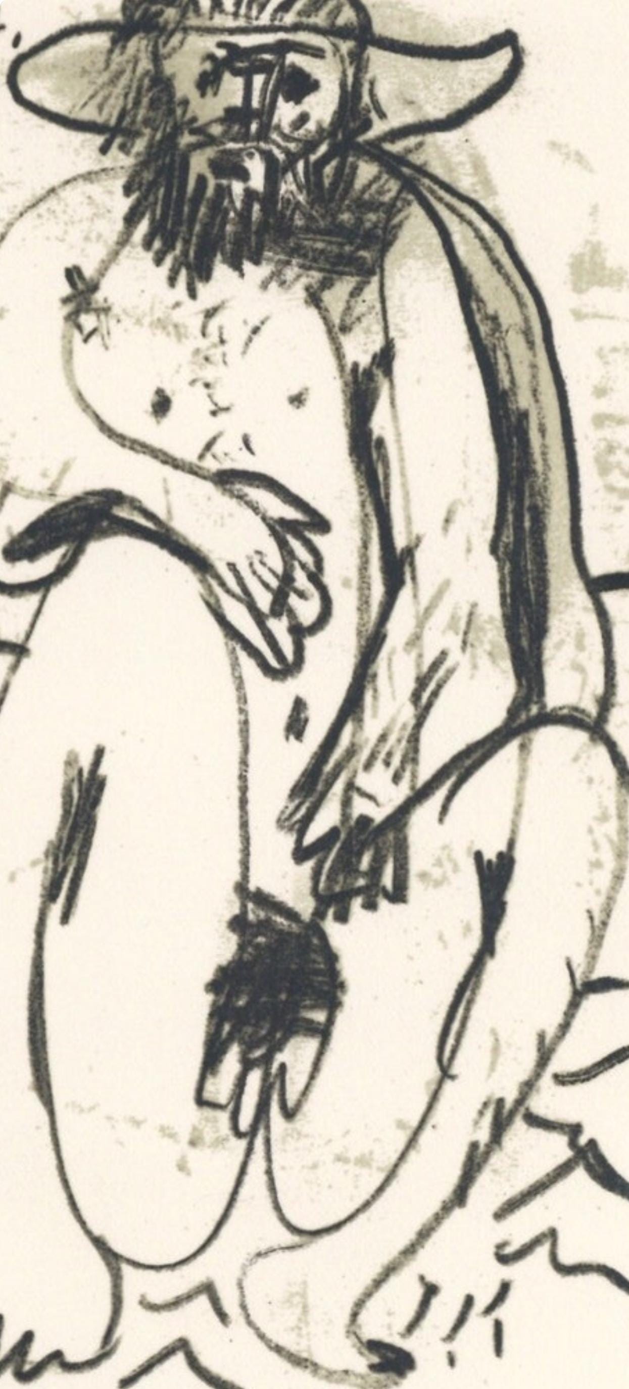 Pablo Picasso, Composition, Le Goût du Bonheur (Cramer 148; Bloch 2013), Limited Edition Mixed Media Lithograph