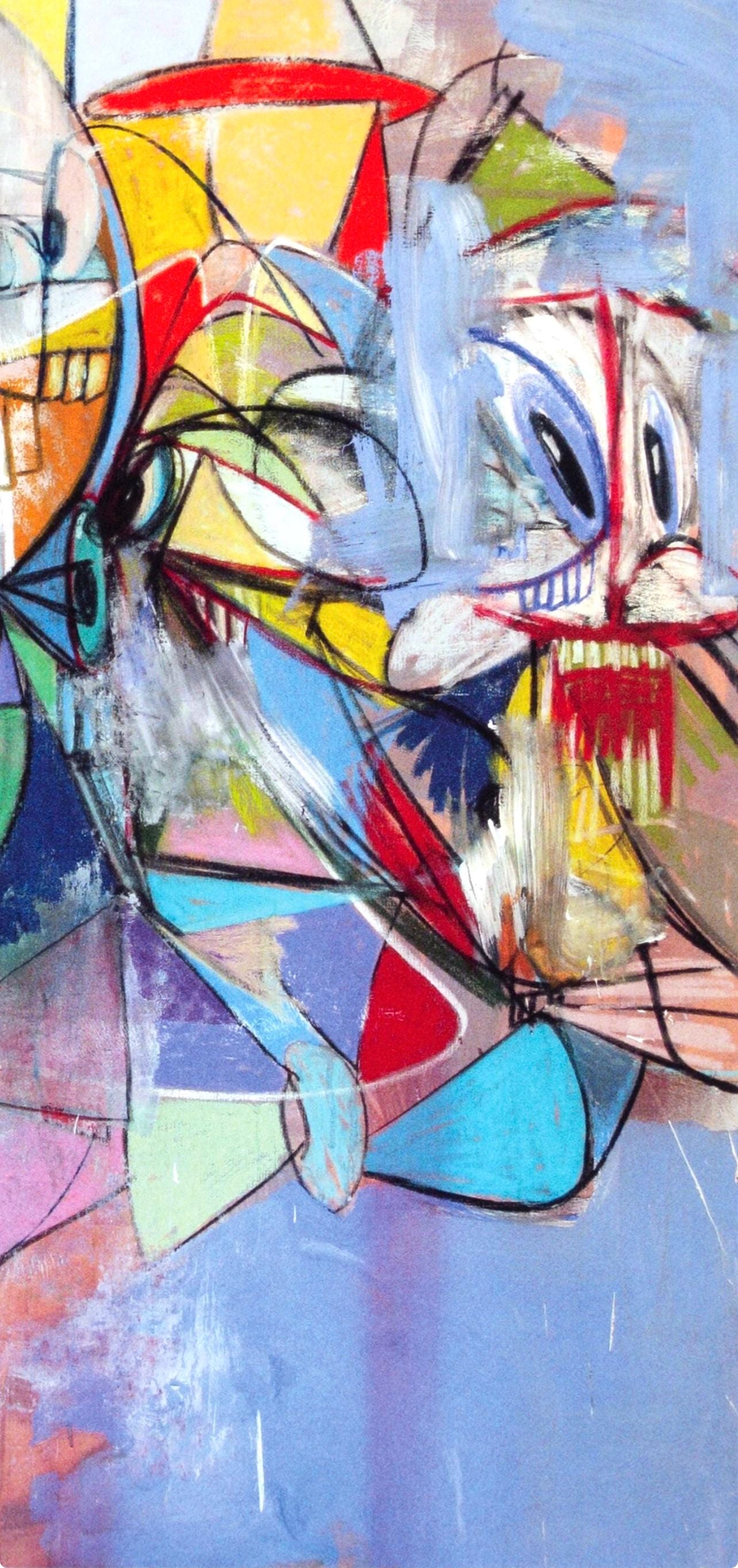 George Condo, Anthropology, Drawing Paintings, Limited Edition Four Color Process Print