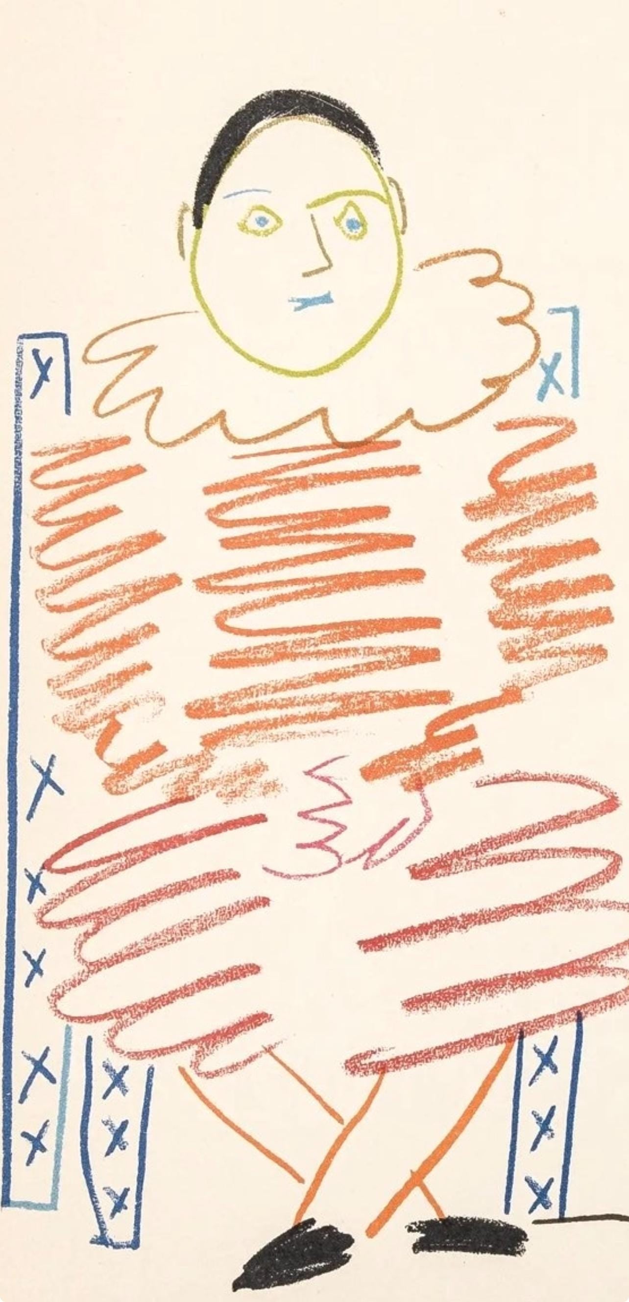 Pablo Picasso, Composition, Picasso and the Human Comedy, Verve: Revue Artistique et Littéraire, Limited Edition Lithograph