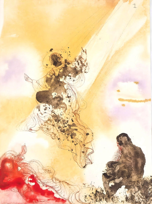 Salvador Dali, Composition (Michler/Löpsinger 1600; Field 69-3), Biblia Sacra, Limited Edition Lithograph