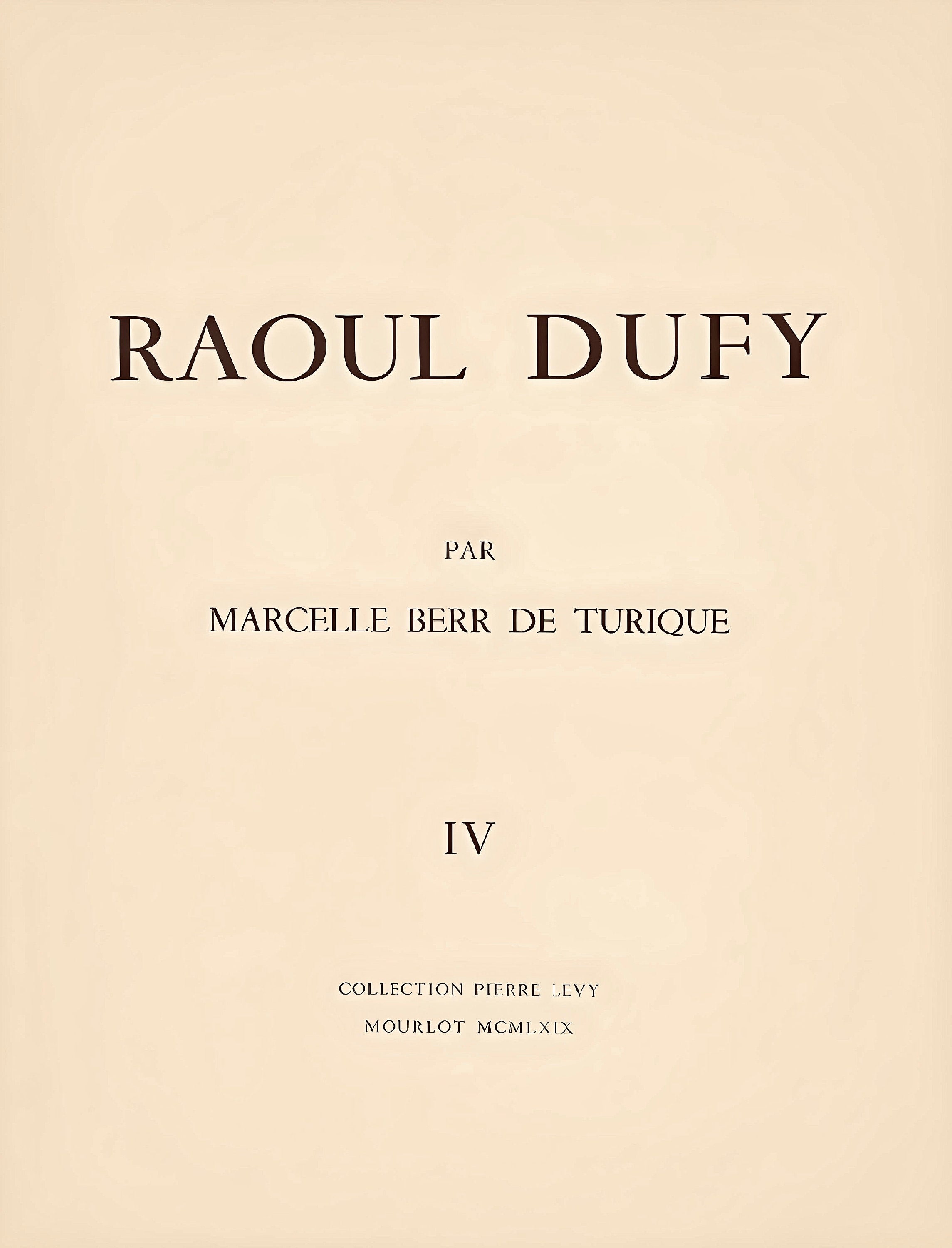 Raoul Dufy, Nu couché, Raoul Dufy, Collection Pierre Lévy, Limited Edition Lithograph