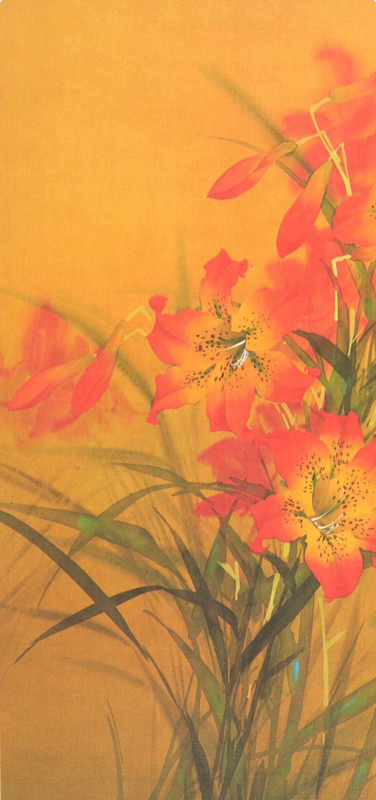 David Lee, Tiger Lillies, Original Edition Offset Lithograph