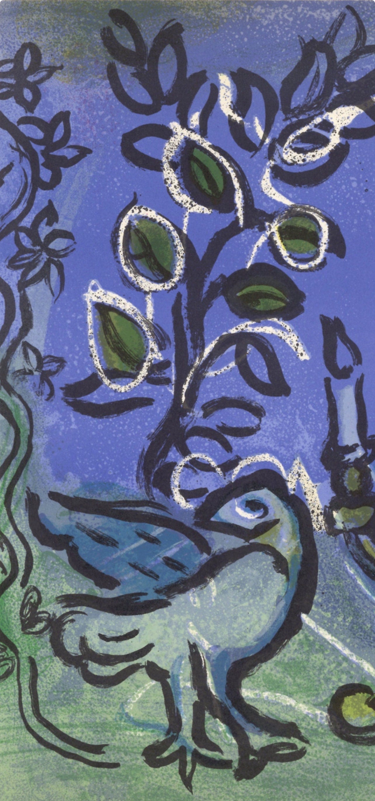 Marc Chagall, Candlestick (Mourlot 366; Cramer 49), Limited Edition Lithograph