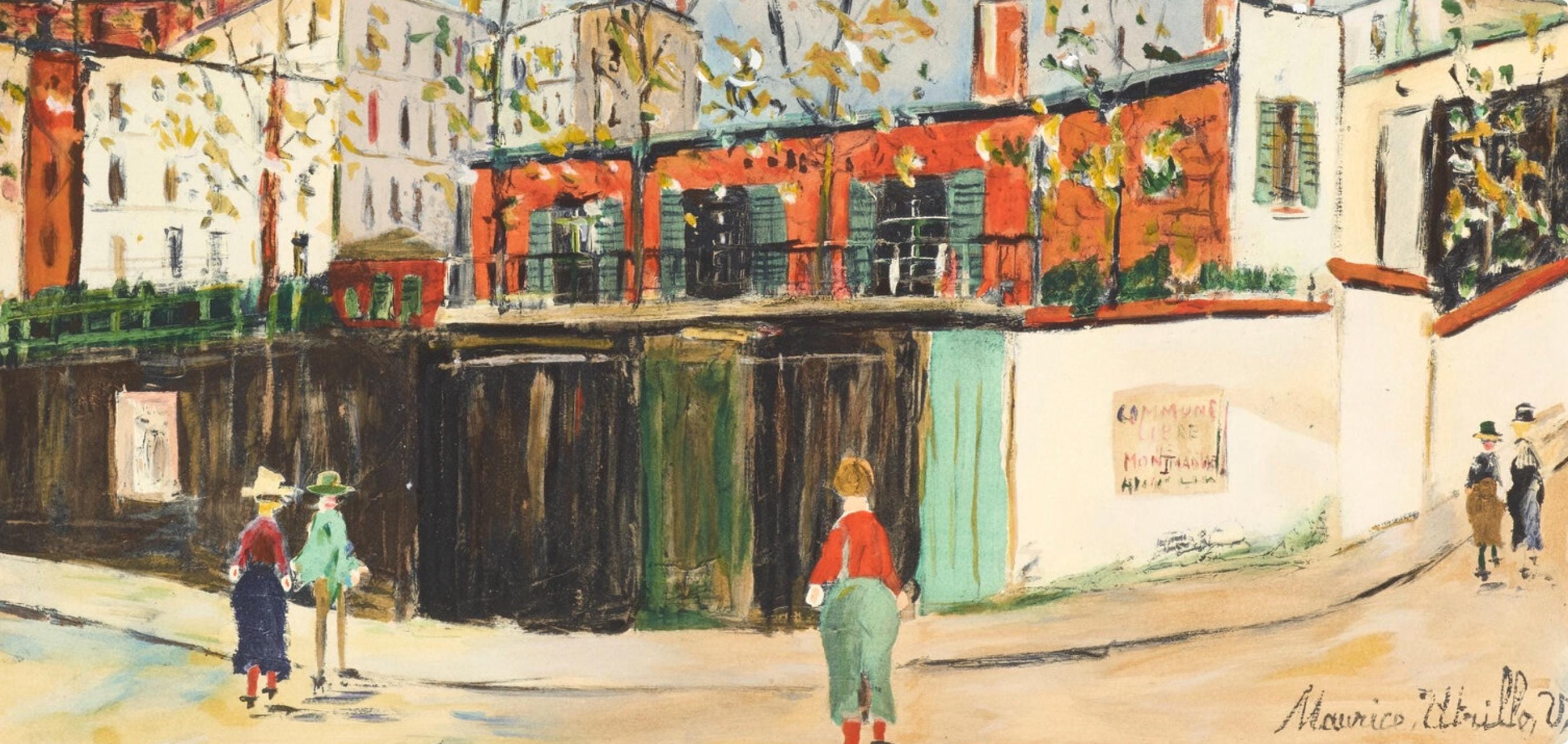 Maurice Utrillo, Montmartre, Douze Contemporains, Limited Edition Lithograph