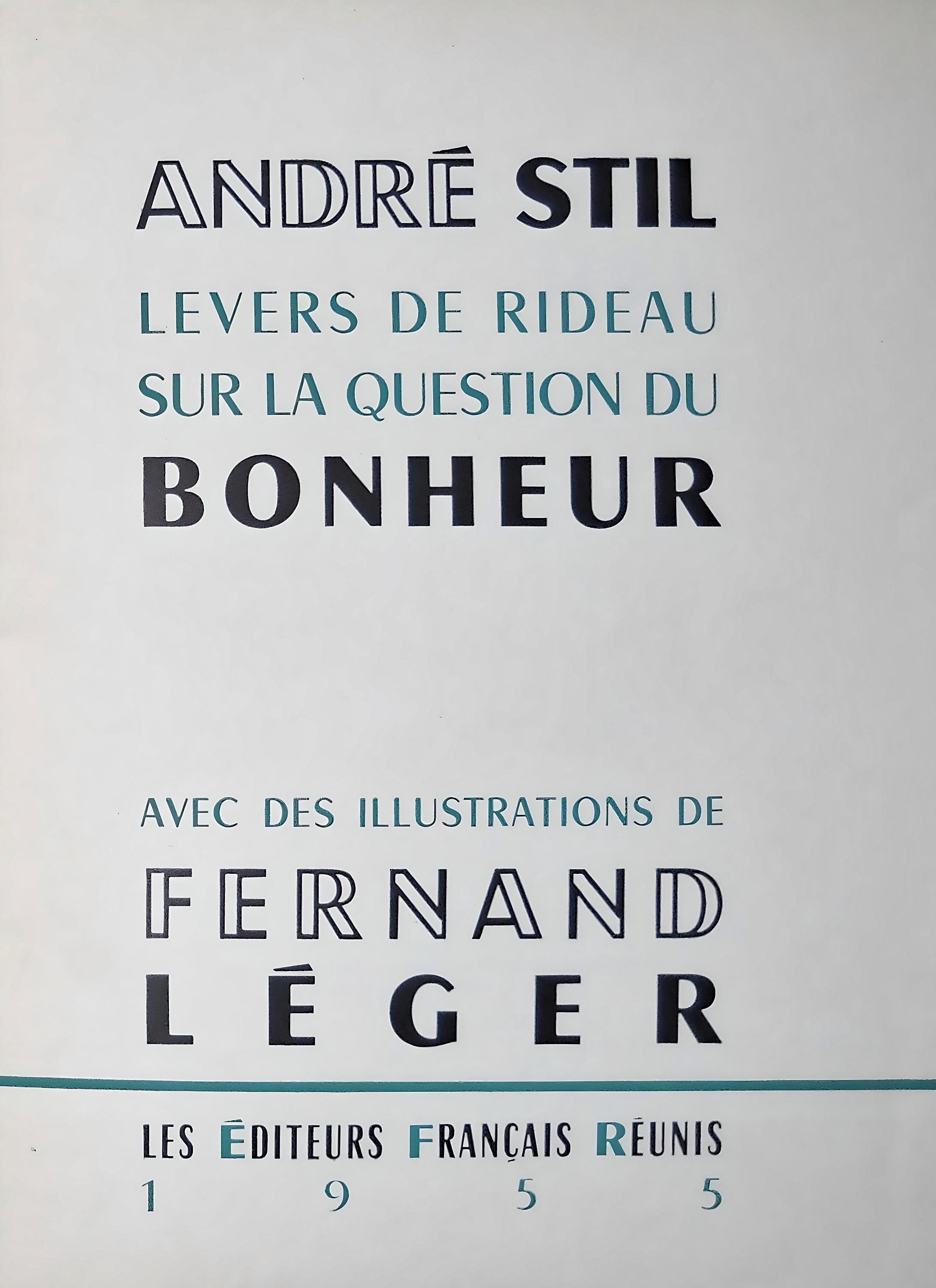 Fernand Léger, Composition, Levers de rideau sur la question du bonheur, Limited Edition Lithograph