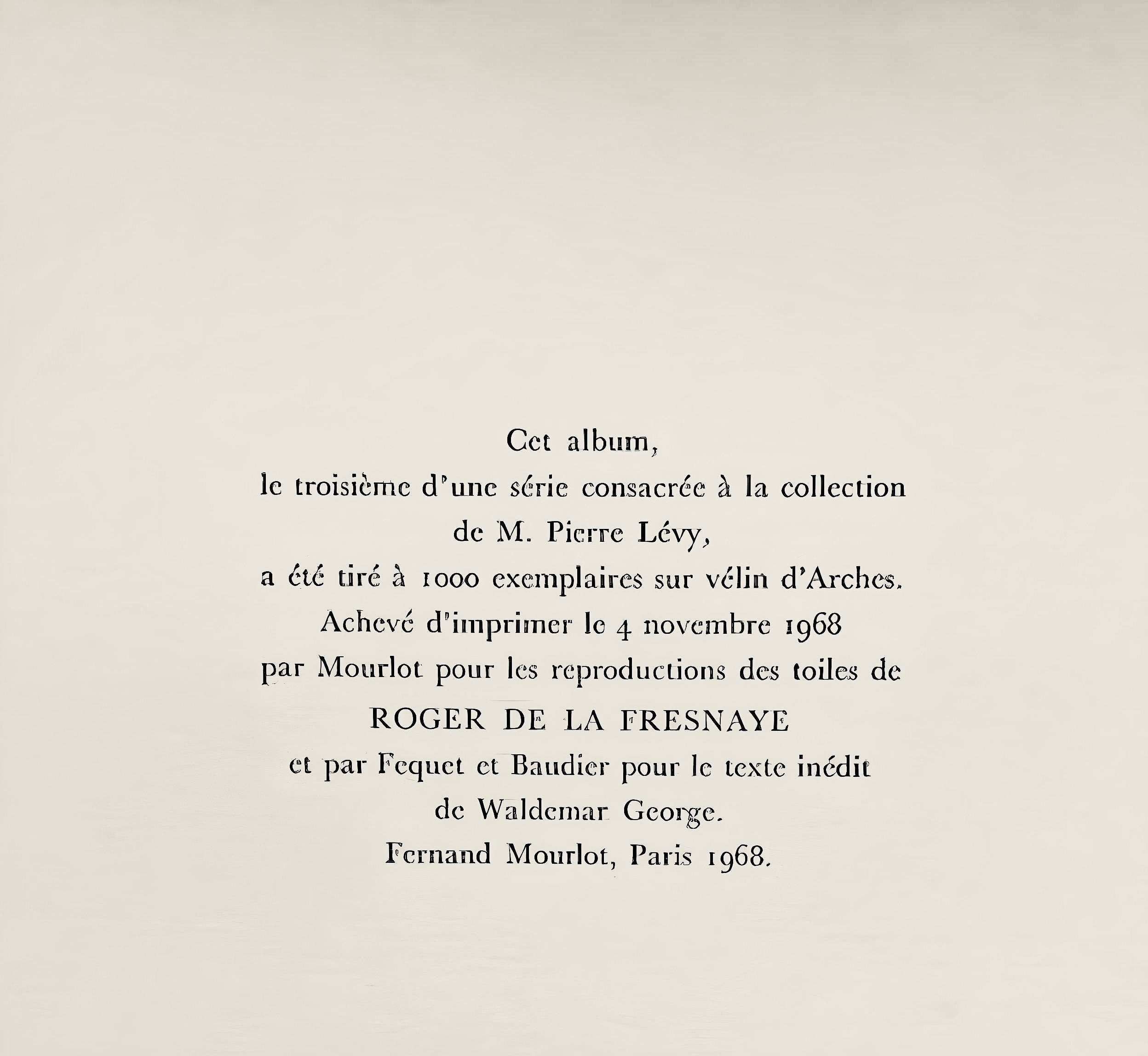 Roger de La Fresnaye, Visage, Roger de La Fresnaye, Collection Pierre Lévy, Limited Edition Lithograph