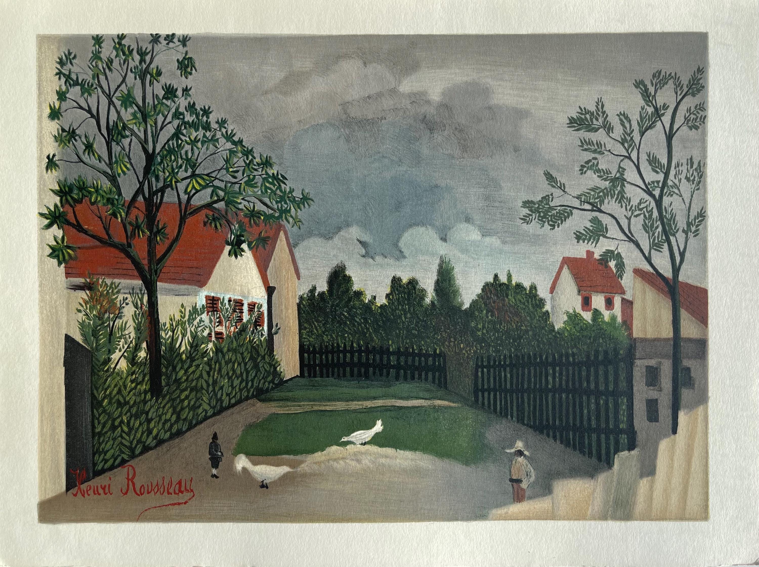 Henri Rousseau, La Rue, Derrière le miroir, Limited Edition Lithograph