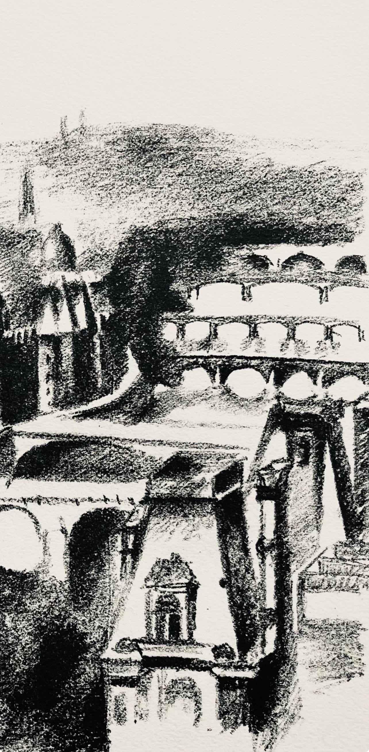 Robert Delaunay, La Seine et La Tour (Habasque 720-728), Allo! Paris!, Limited Edition Lithograph