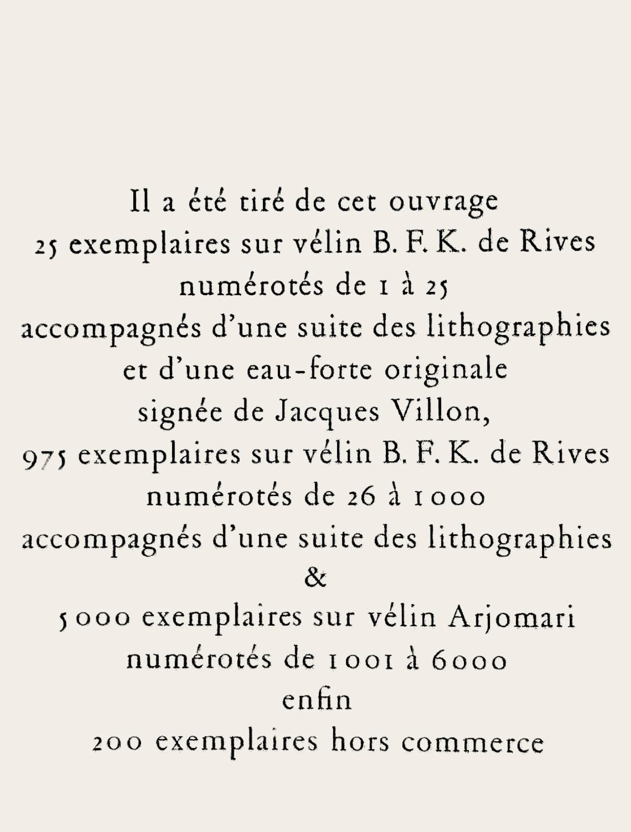 Raoul Dufy, Études: Histoire de l'Életricité, Eaux-de-vie, Lettre à mon peintre Raoul Dufy, Limited Edition Lithograph