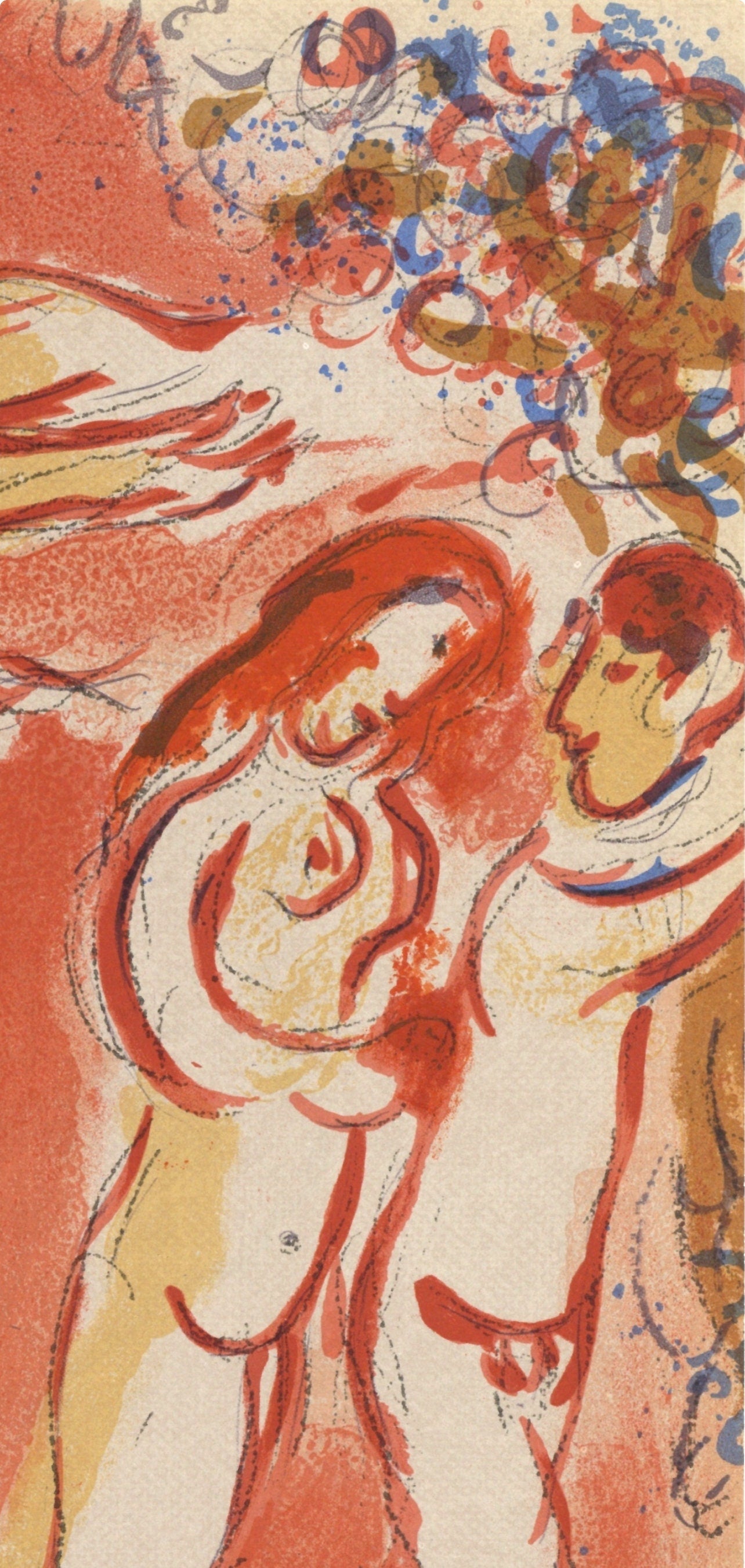 Marc Chagall, Banished from Paradise (Mourlot 117-46; Cramer 25), Drawings from the Bible, Verve: Revue, Limited Edition Lithograph