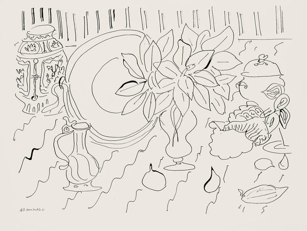 Henri Matisse, Série G, var. 3 (Duthuit 9), Henri Matisse, Dessins, Thèmes et variations, Limited Edition Lithograph