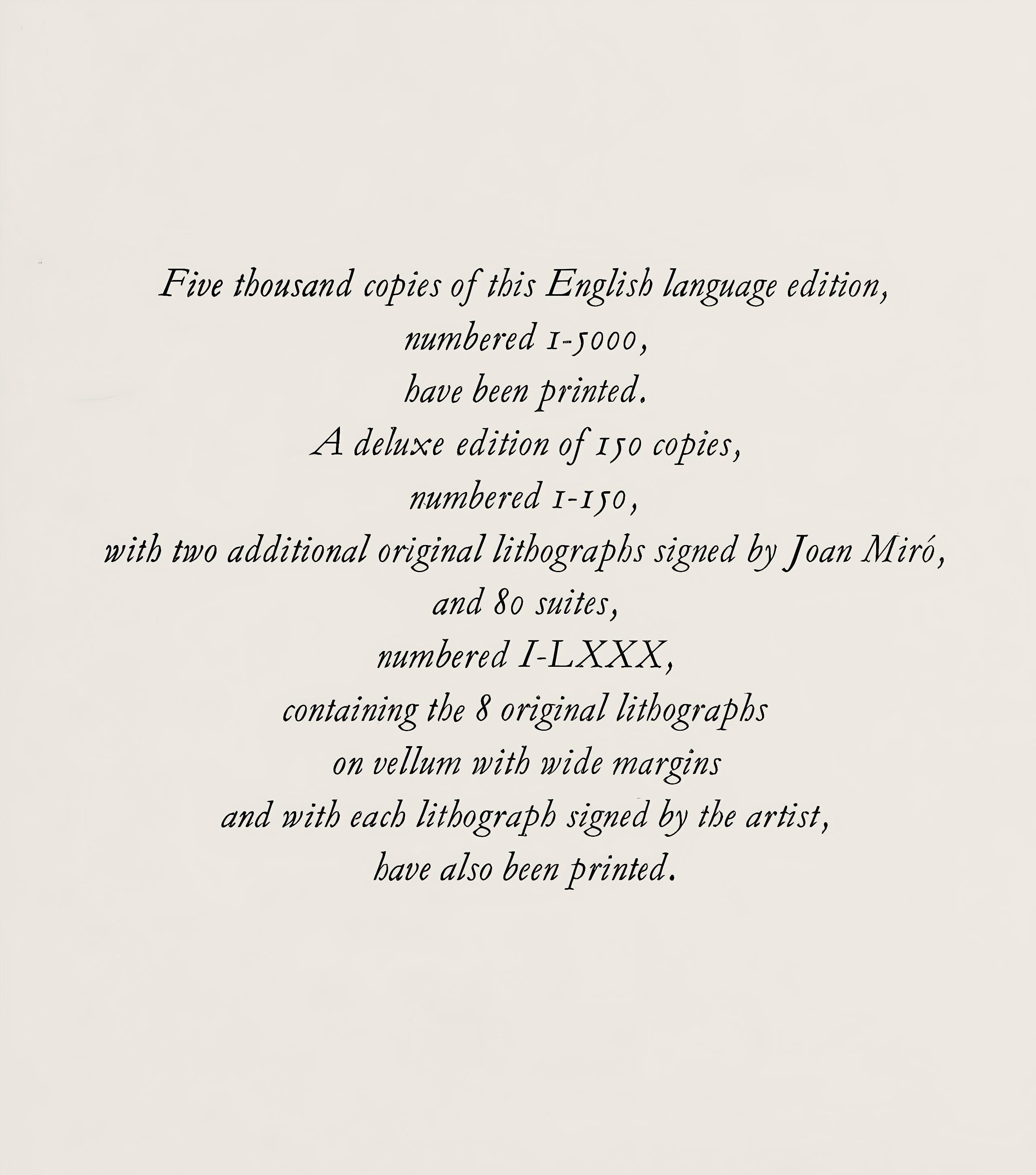 Joan Miró, Composition, (Cramer 230; Mourlot 1117), Joan Miró Lithographs, Limited Edition Lithograph