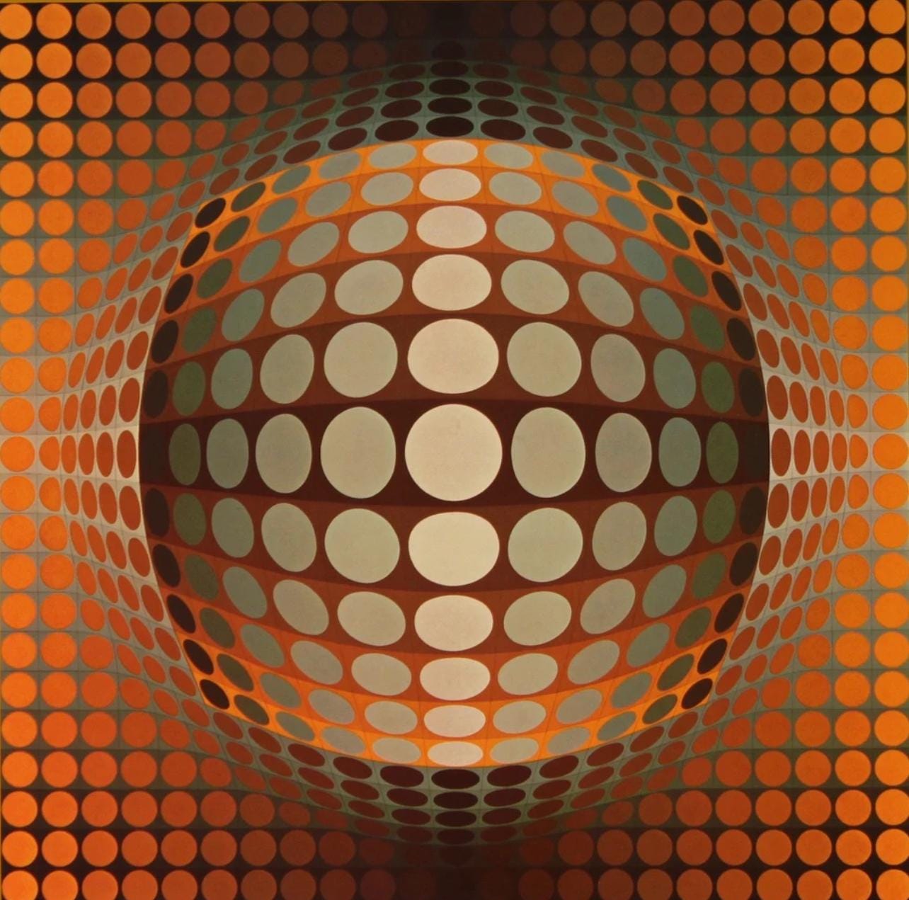 Victor Vasarely, Composition, Damier, Limited Edition Héliogravure