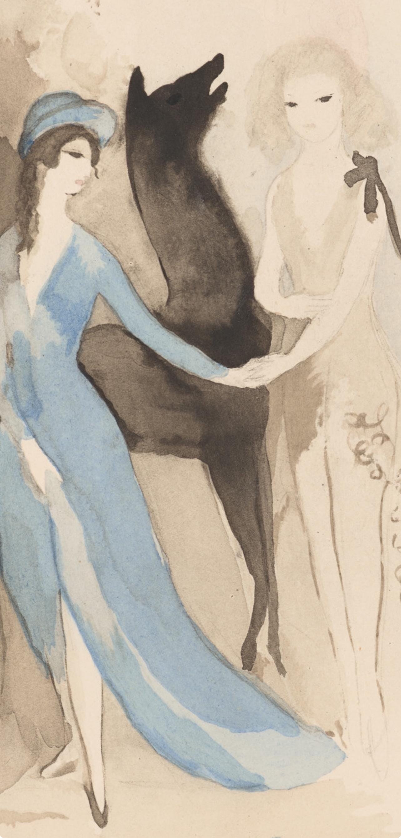 Marie Laurencin, Composition, Les Biches, Limited Edition Lithograph