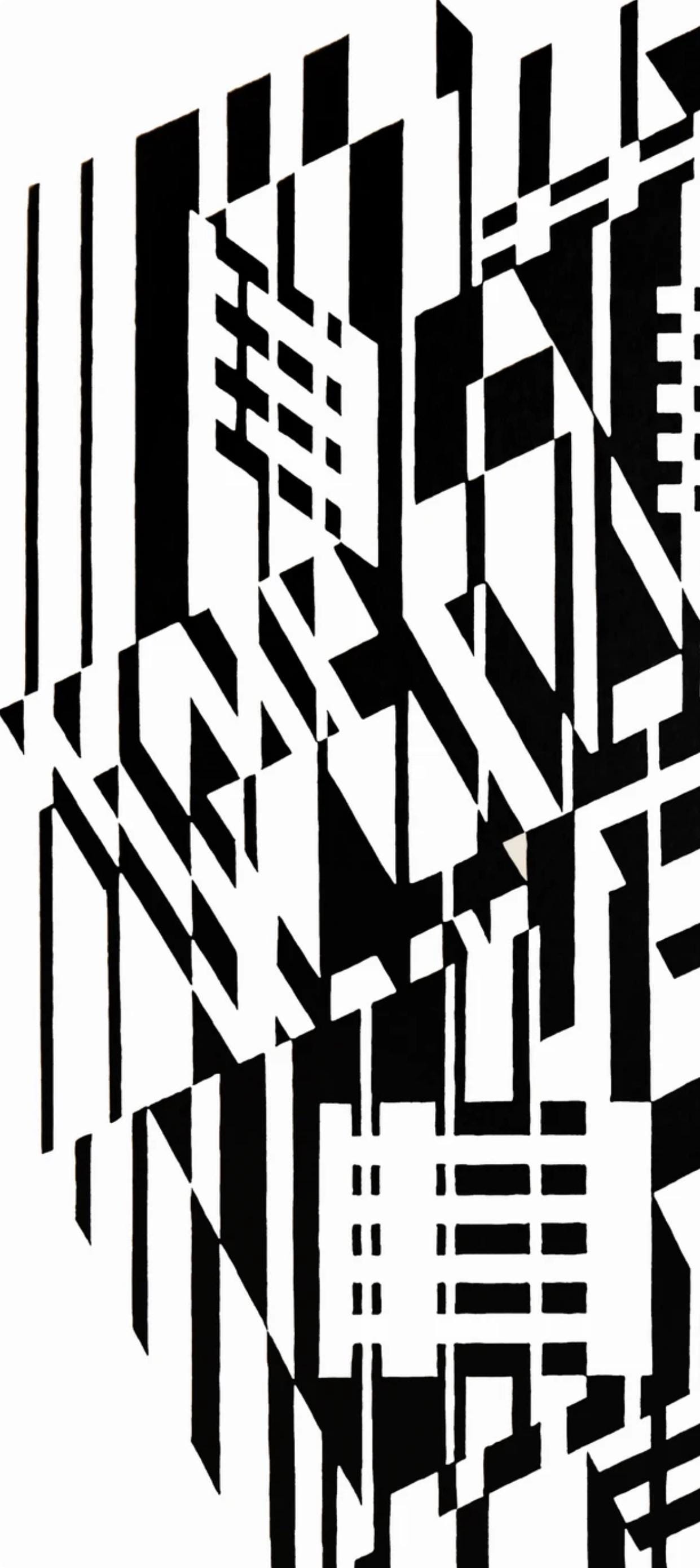 Victor Vasarely, Composition, Linéaires, Limited Edition Héliogravure
