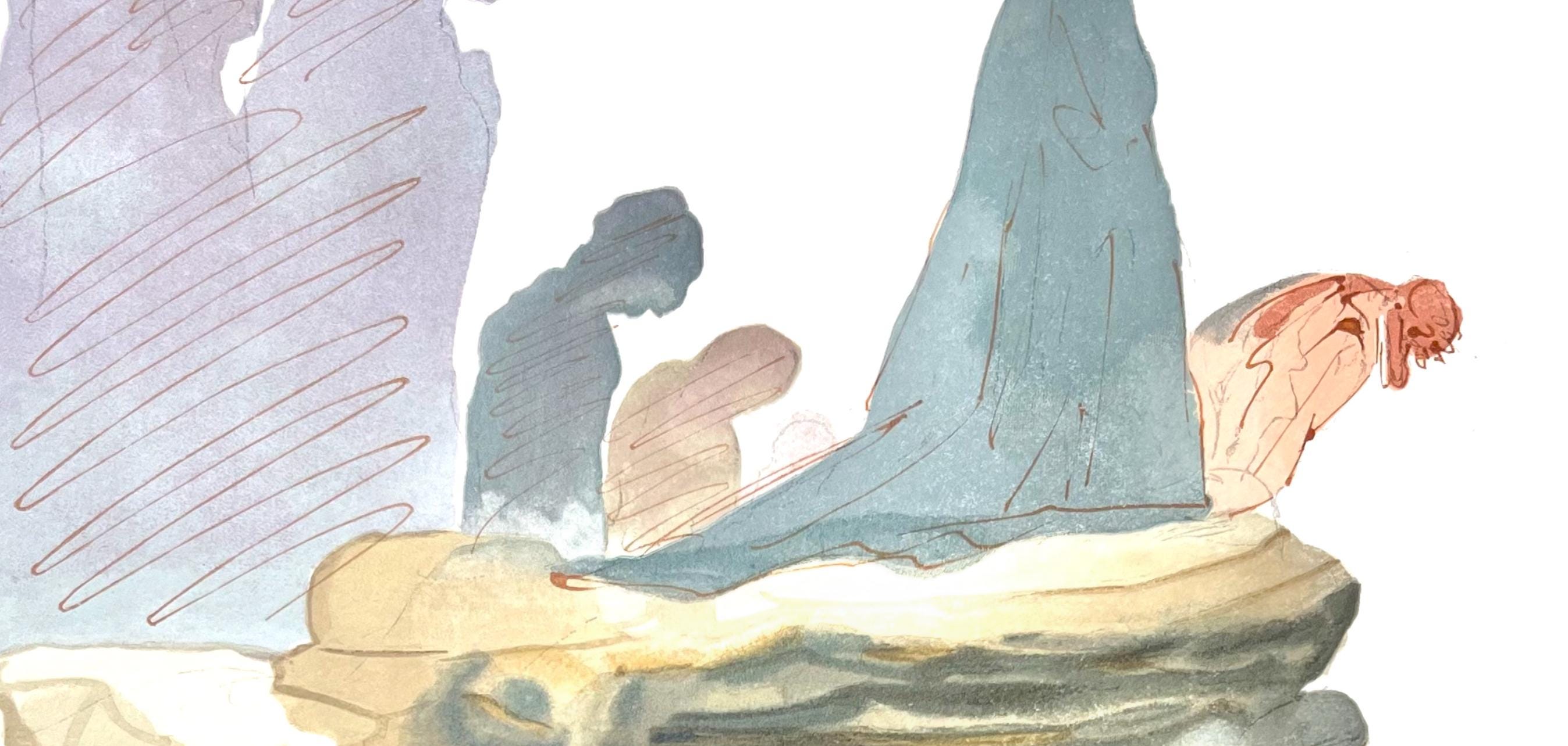 Salvador Dali, Hölle XXII (Field 189-200; Michler/Löpsinger 1039-1138), Die Göttliche Komödie, Signed, Limited Edition Woodcut