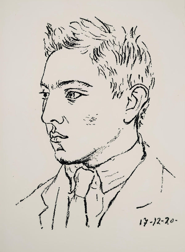 Pablo Picasso, Composition (Bloch 38; Cramer 13), Les Joues en feu, poèmes, Limited Edition Lithograph