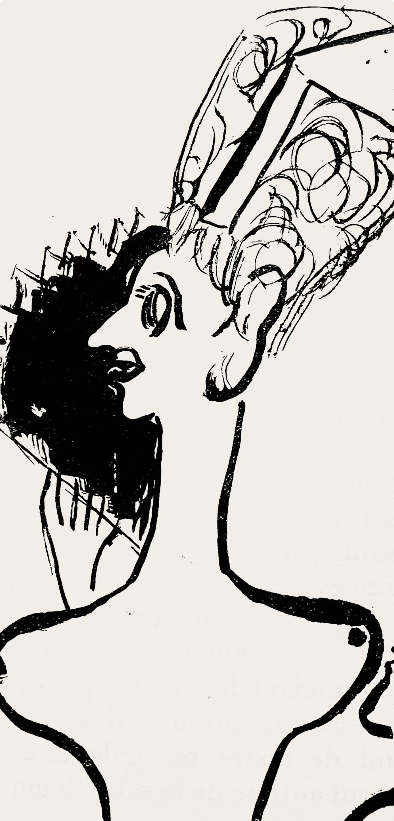 Marc Chagall, Composition, Suite Provinciale avec 92 dessins inédits de Marc Chagall, Limited Edition Lithograph