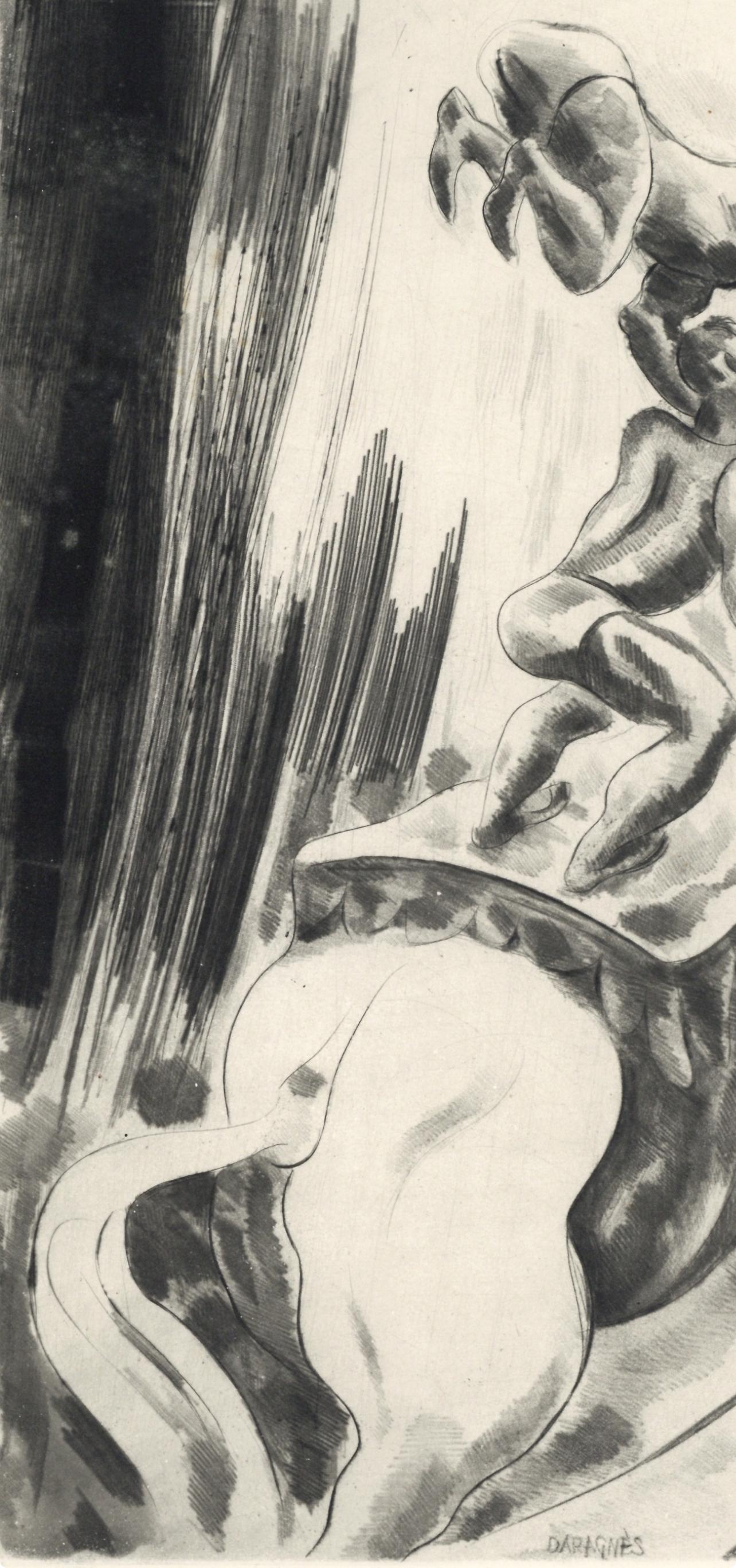 Jean-Gabriel Daragnès, Composition, Alternance, Limited Edition Etching