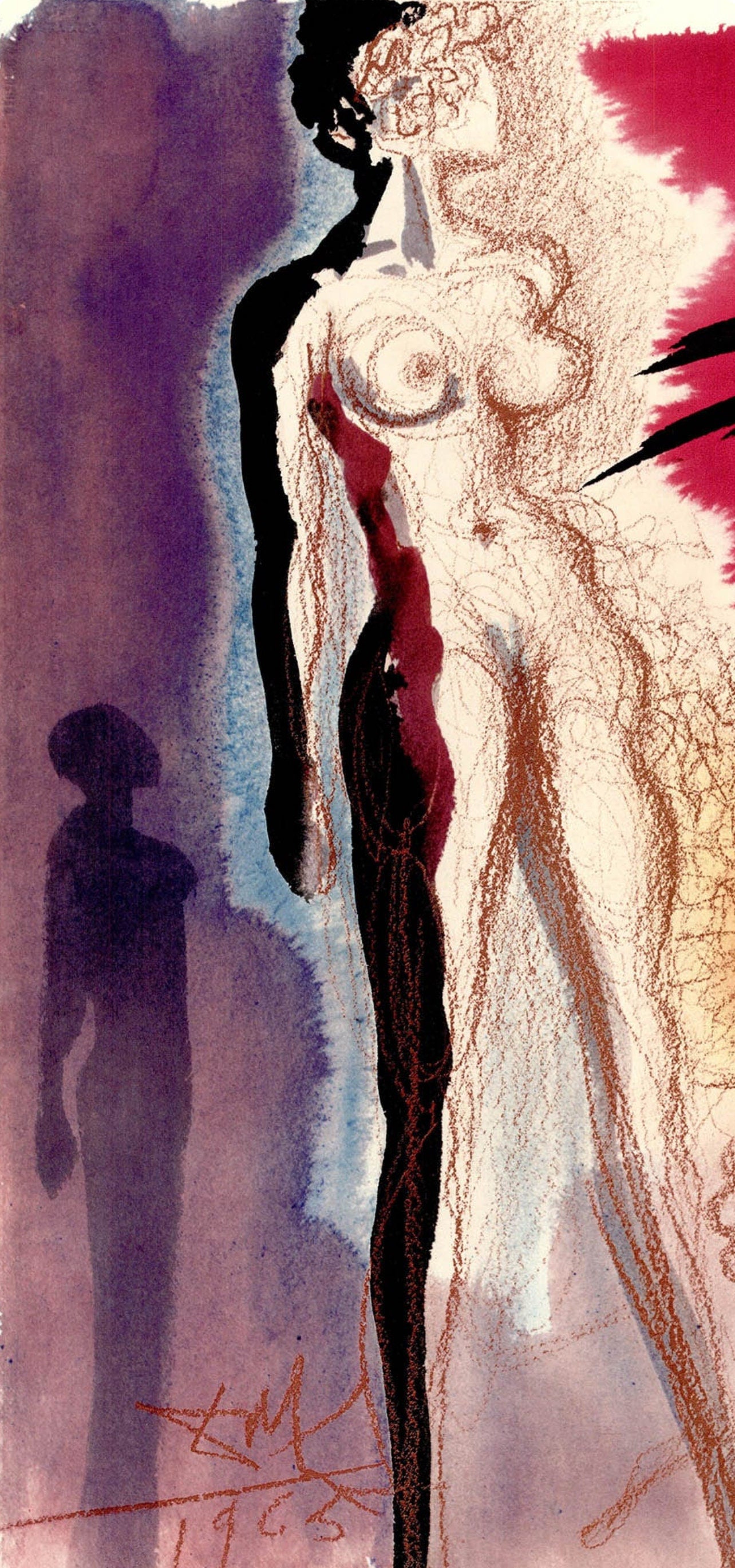 Salvador Dali, Composition (Michler/Löpsinger 1600; Field 69-3), Biblia Sacra, Limited Edition Lithograph