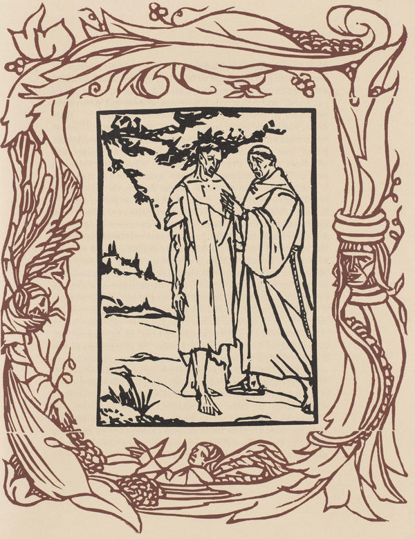 Émile Bernard, Composition (Morane, No. 100), Les Petites Fleurs de St. Françoise, Limited Edition Woodcut