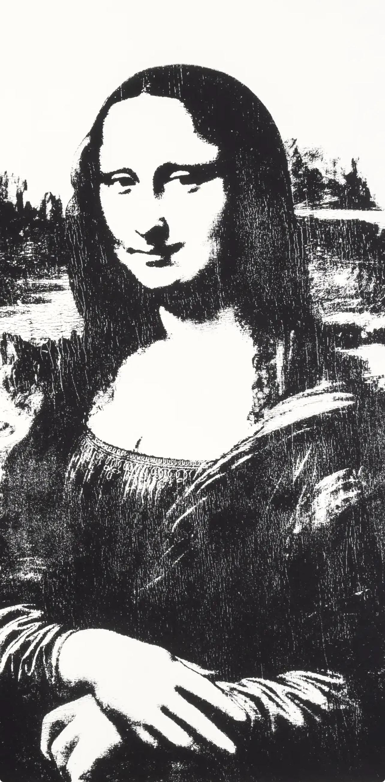 Andy Warhol, Mona Lisa (after Leonardo da Vinci), Official Limited Edition, Sunday B. Morning, Silkscreen
