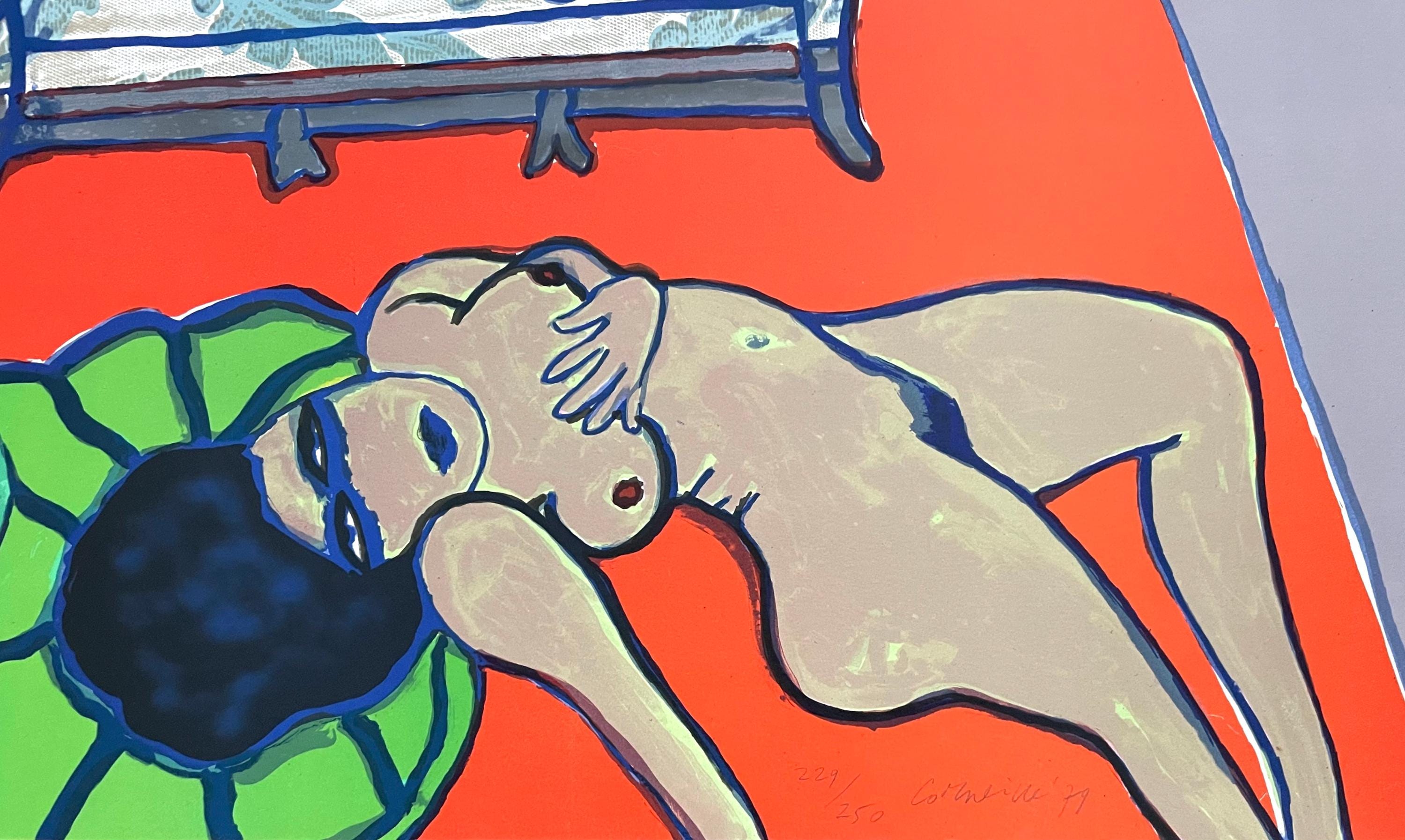 Guillaume Cornelis van Beverloo, Corneille, Le Conversation, Limited Edition Lithograph