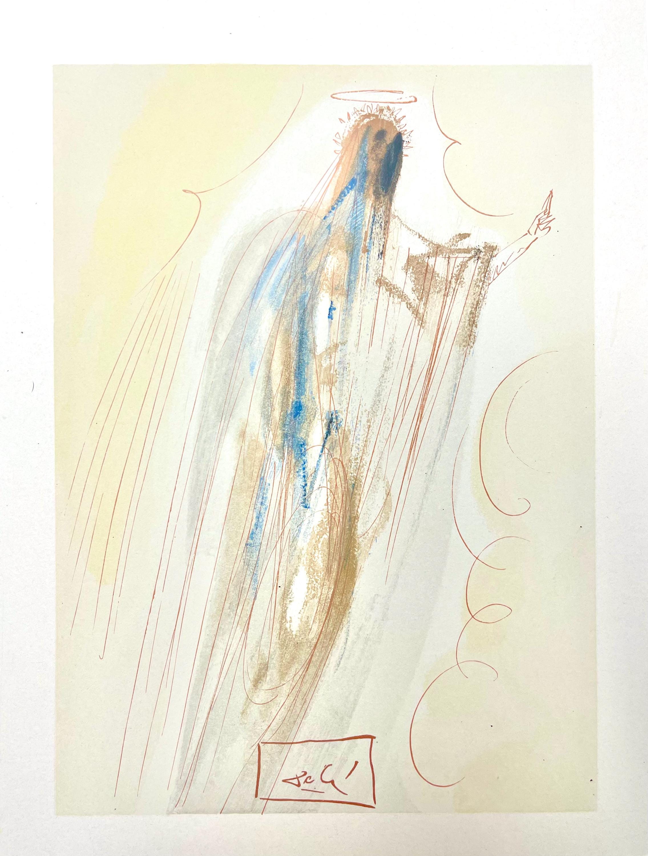 Salvador Dali, Paradies XXX (Field 189-200; Michler/Löpsinger 1039-1138), Die Göttliche Komödie, Signed, Limited Edition Woodcut