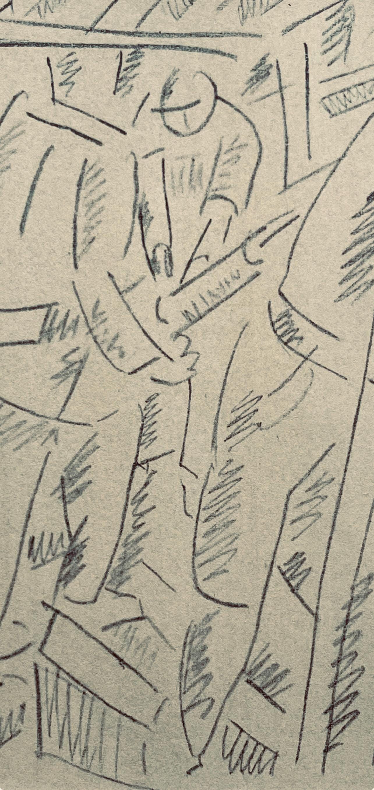 Fernand Léger, Les Foreurs, Fernand Léger, Dessins de Guerre, Limited Edition Lithograph