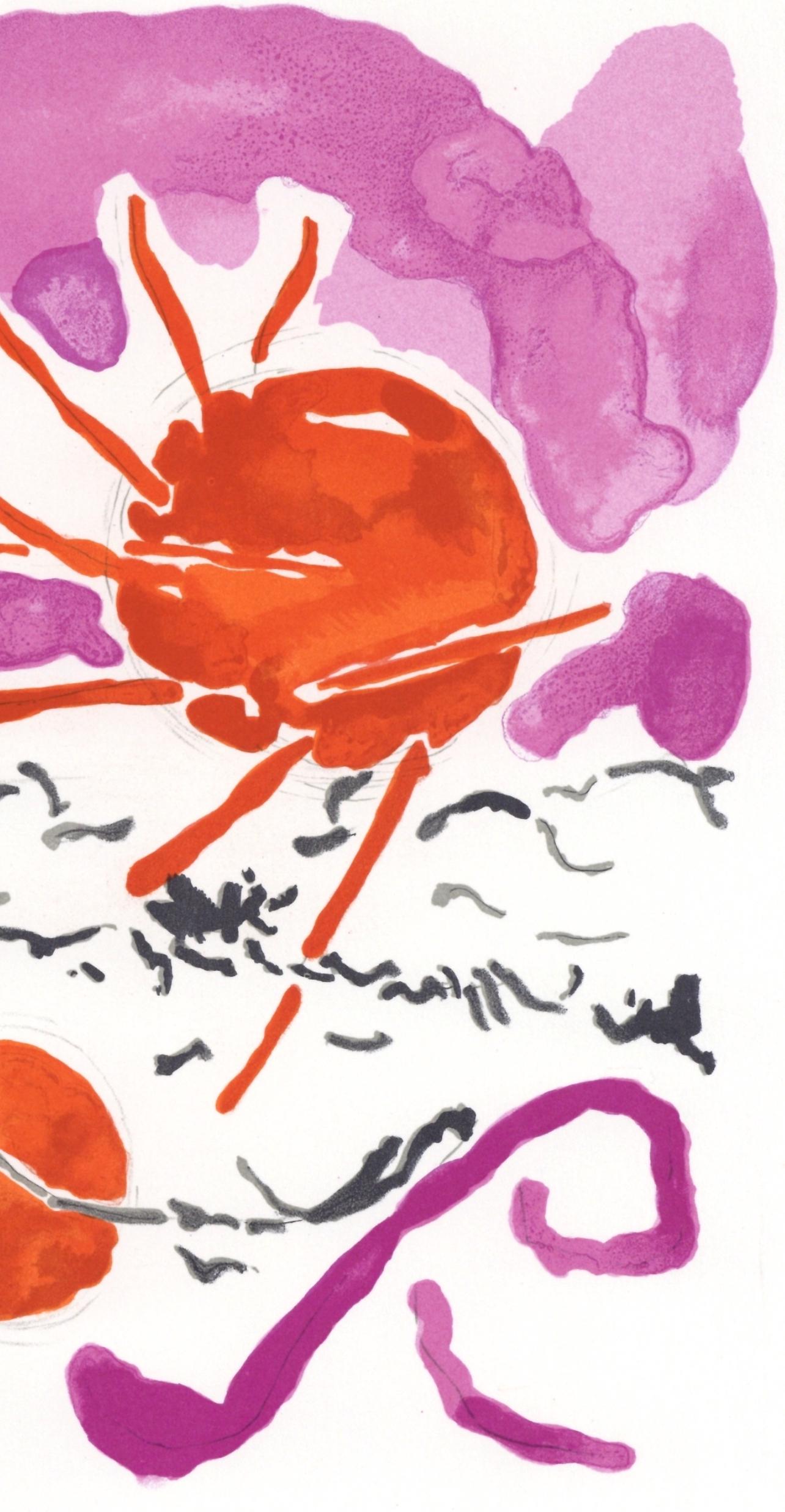 André Marchand, Composition, Lettre à mon peintre Raoul Dufy, Limited Edition Lithograph