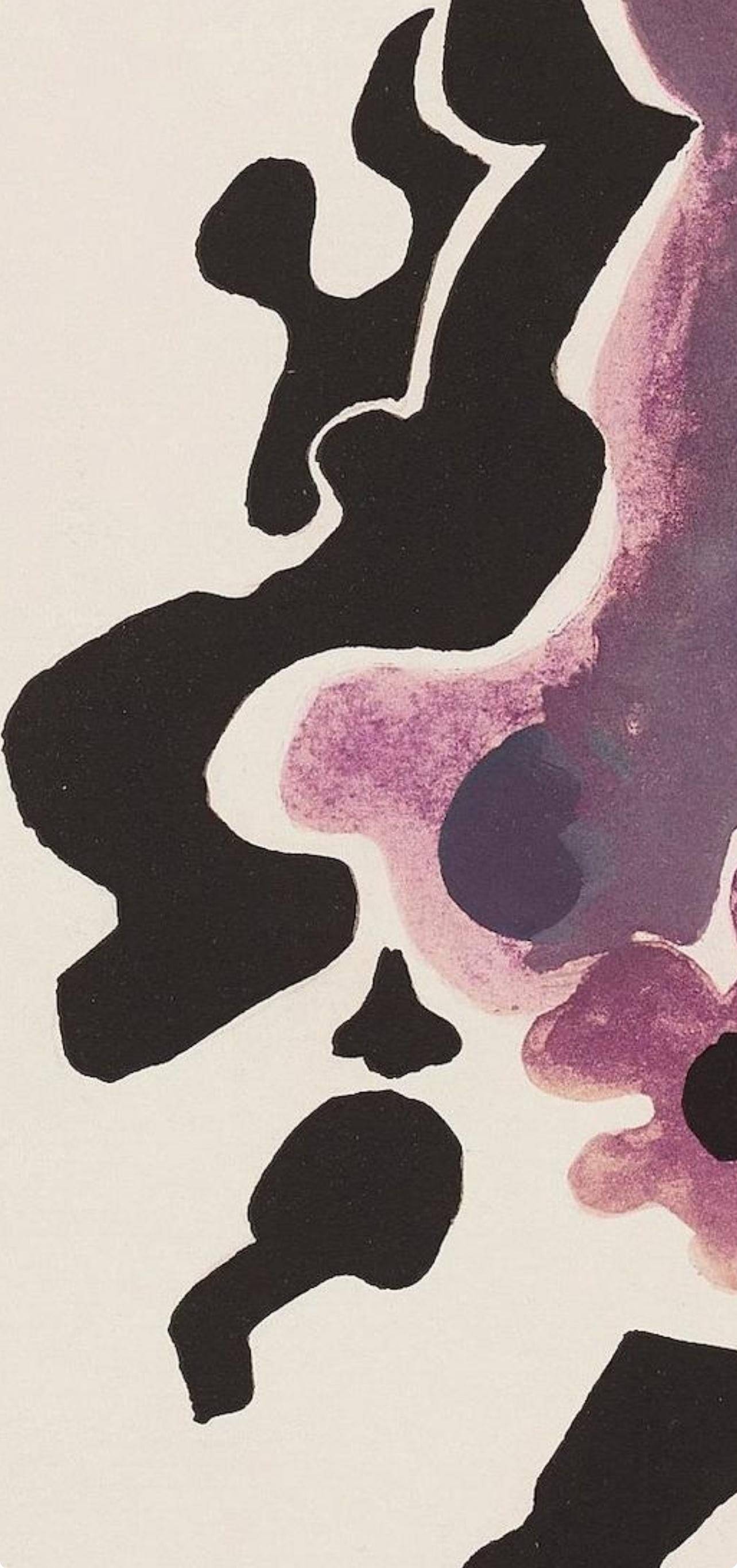 Georges Braque, Composition, Braque Espaces, 13 Dessins, Lavis, Aquarelles, Limited Edition Lithograph