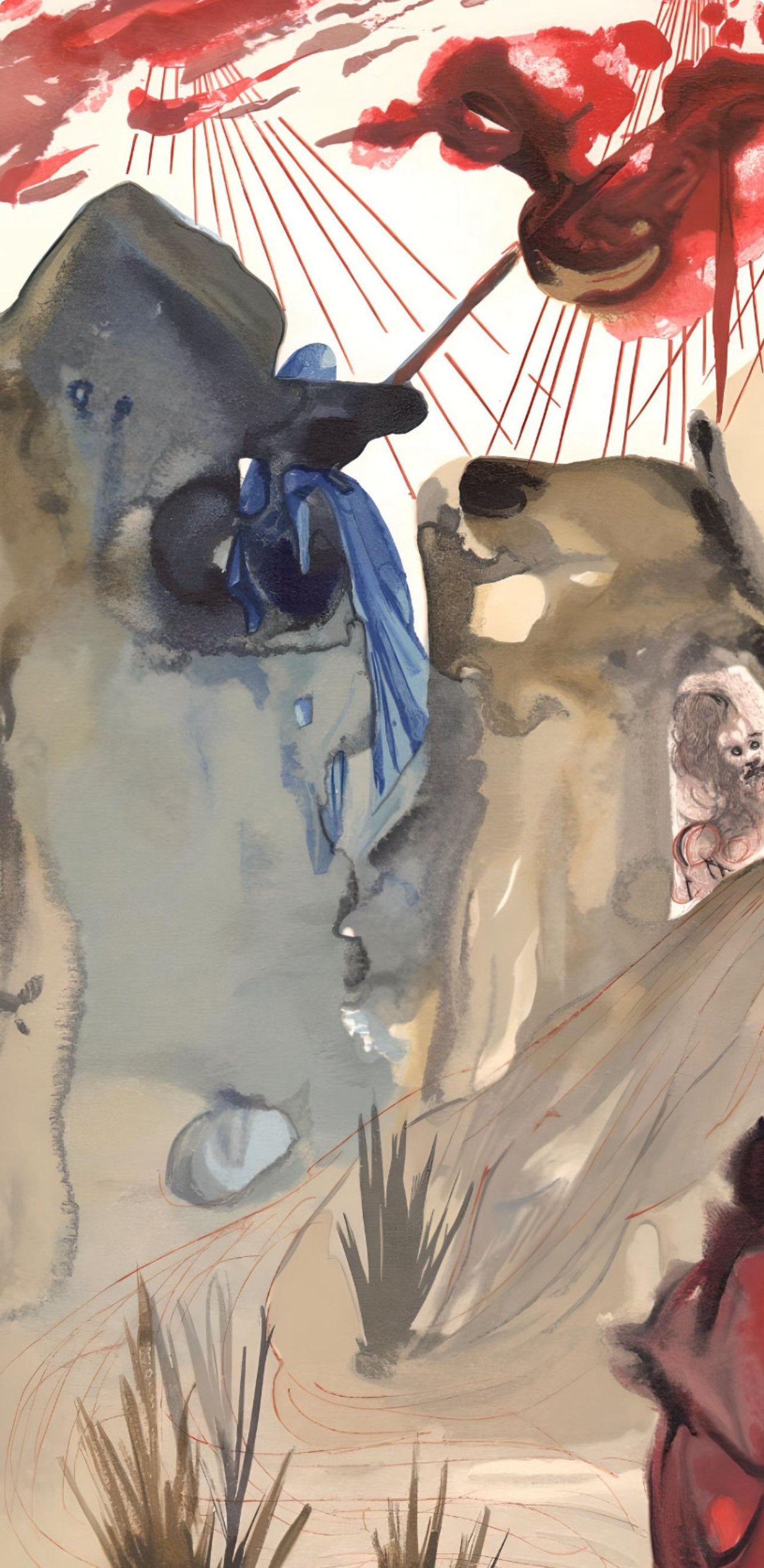 Salvador Dali, The Divine Forest (Michler/Löpsinger 1039-1138; Field 189-200), La Divine Comédie, Limited Edition Woodcut