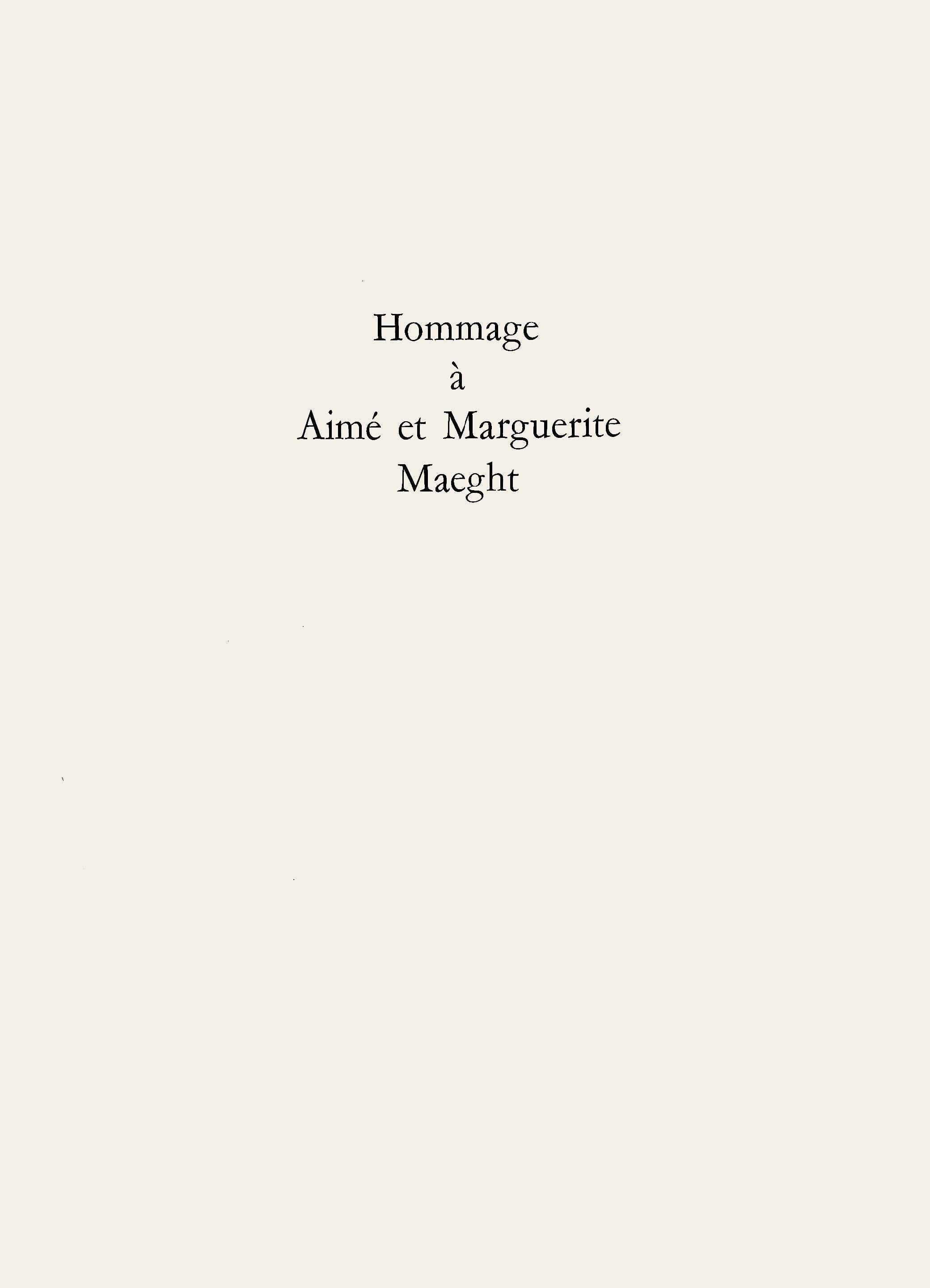 Ellsworth Kelly, Lotus (Axsom I-C), Hommage à Aimé et Marguerite Maeght, Derrière le miroir, Limited Edition Lithograph