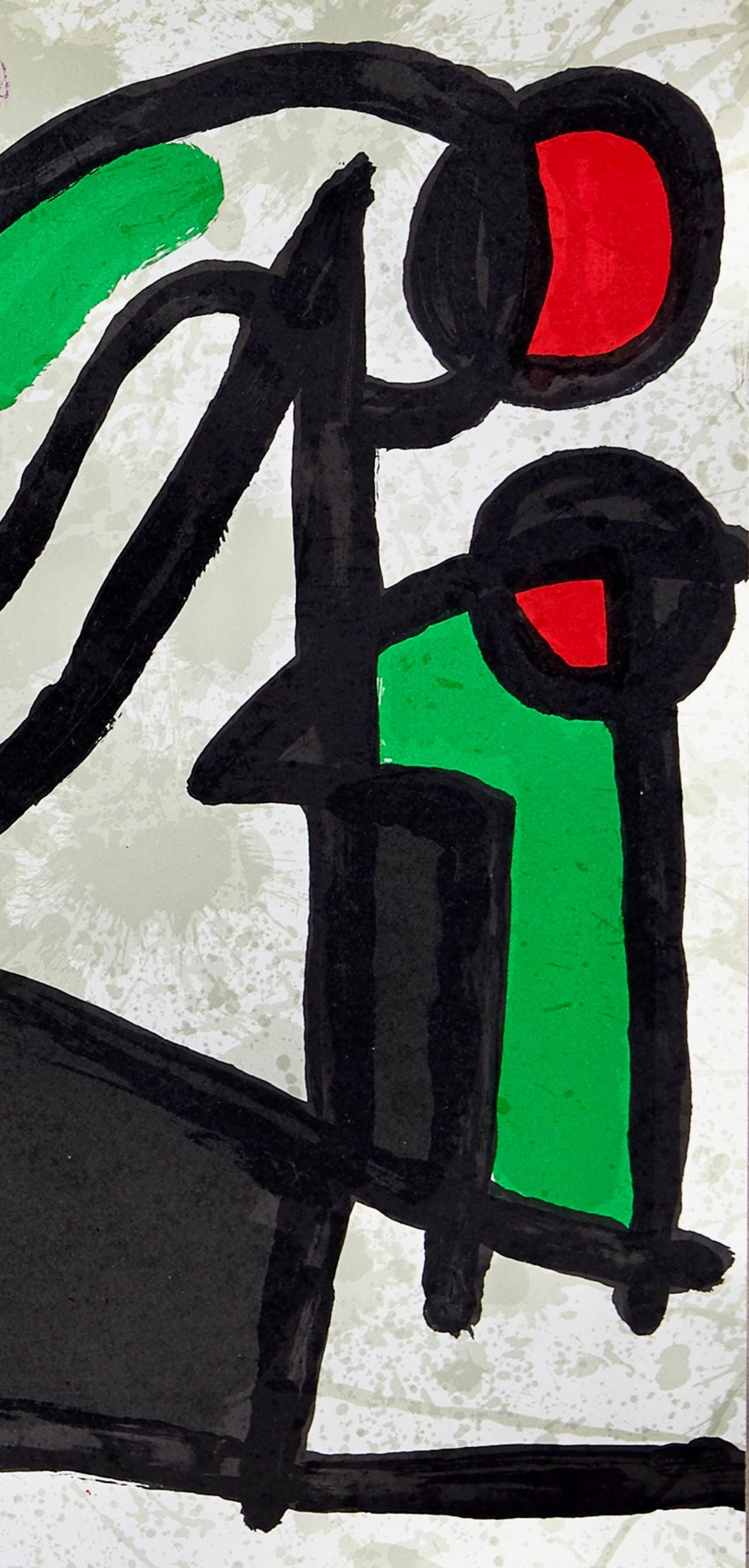 Joan Miró, Composition, Derrière le miroir, Limited Edition Lithograph