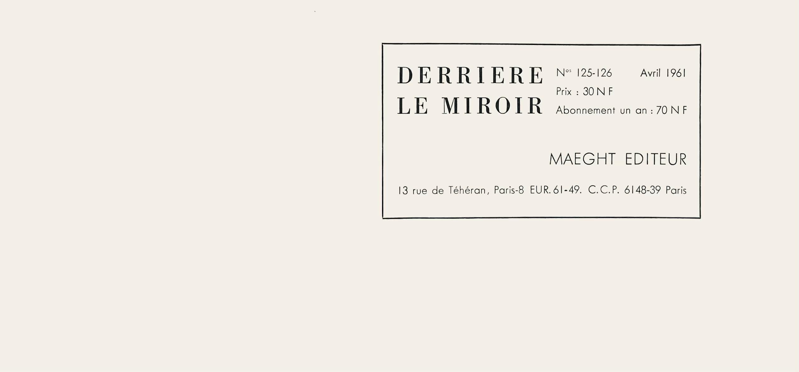 Joan Miró, Composition (Mourlot 1722), Derrière le miroir, Limited Edition Lithograph
