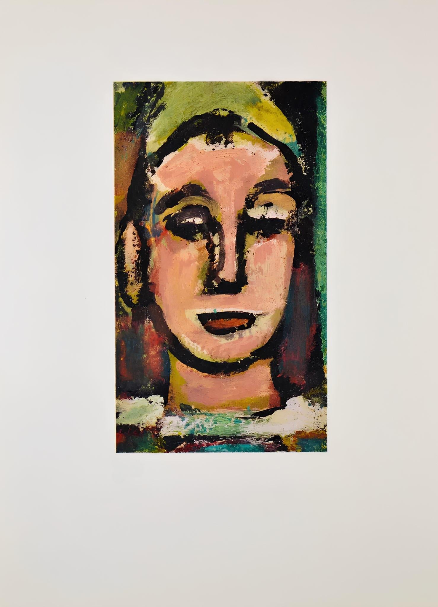 Georges Rouault, Composition, Visages, dix études de l'Atelier reproduites en fac-similés, Limited Edition Lithograph