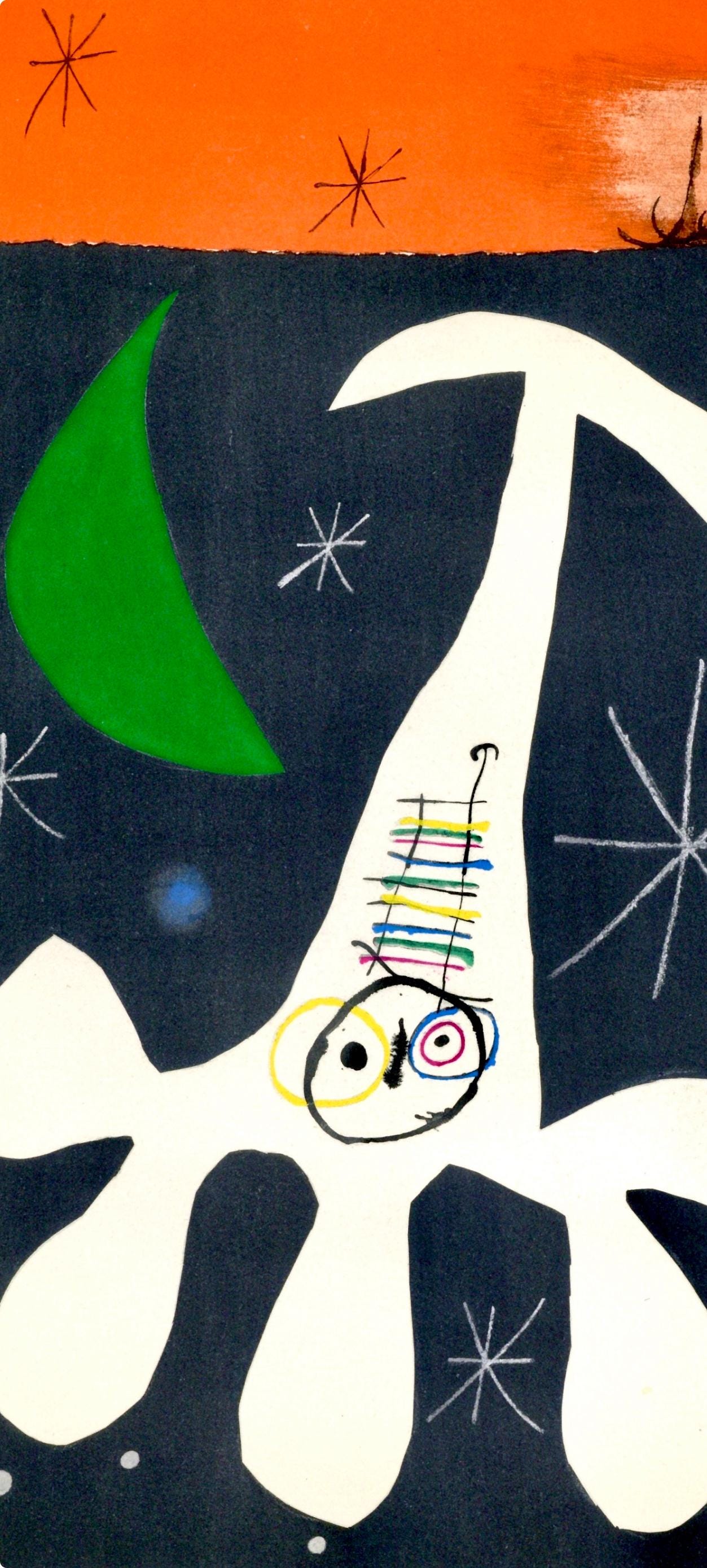 Joan Miró, Composition, Miró, Oiseau Solaire, Oiseau Lunaire, Étincelles, Limited Edition Lithograph