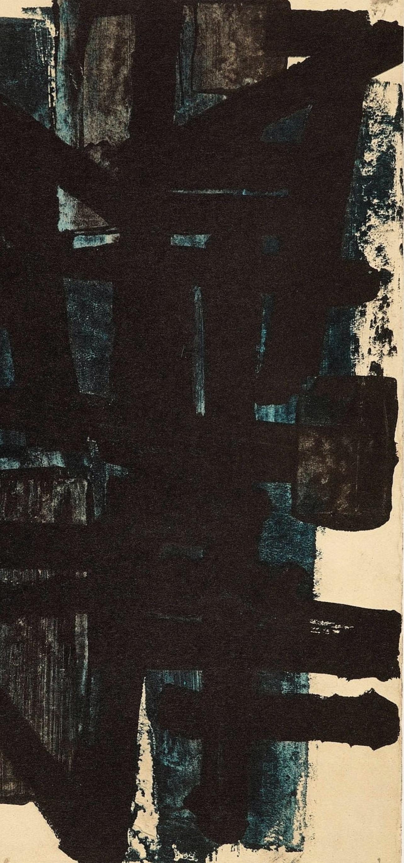 Pierre Soulages, Composition, Pierre Soulages, Peintres d'aujourd'hui, Limited Edition Lithograph