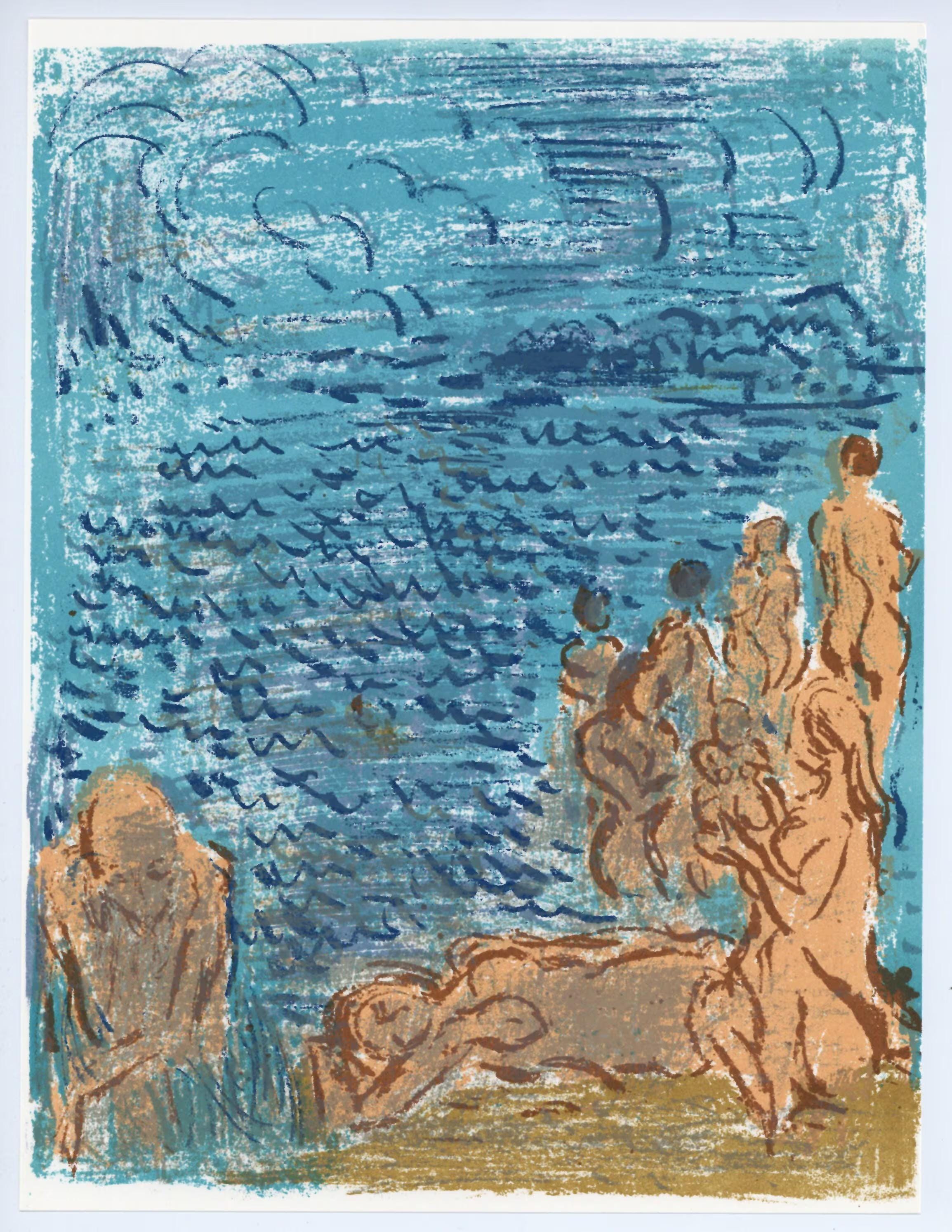 André Cottavoz, Composition, L'Odyssée, Limited Edition Lithograph
