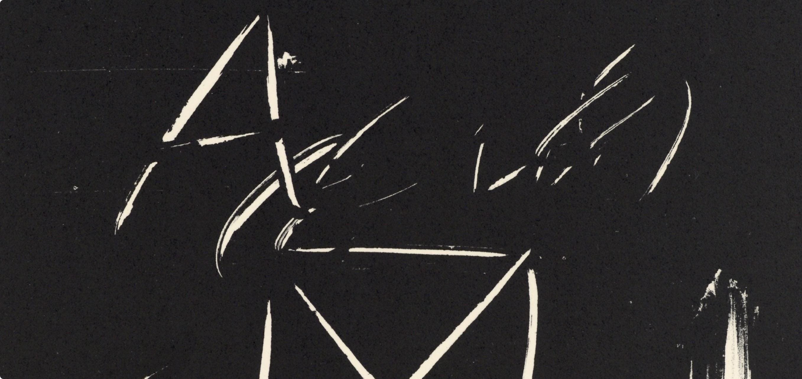 Antoni Tàpies, Composition, Derrière le miroir, Limited Edition Lithograph